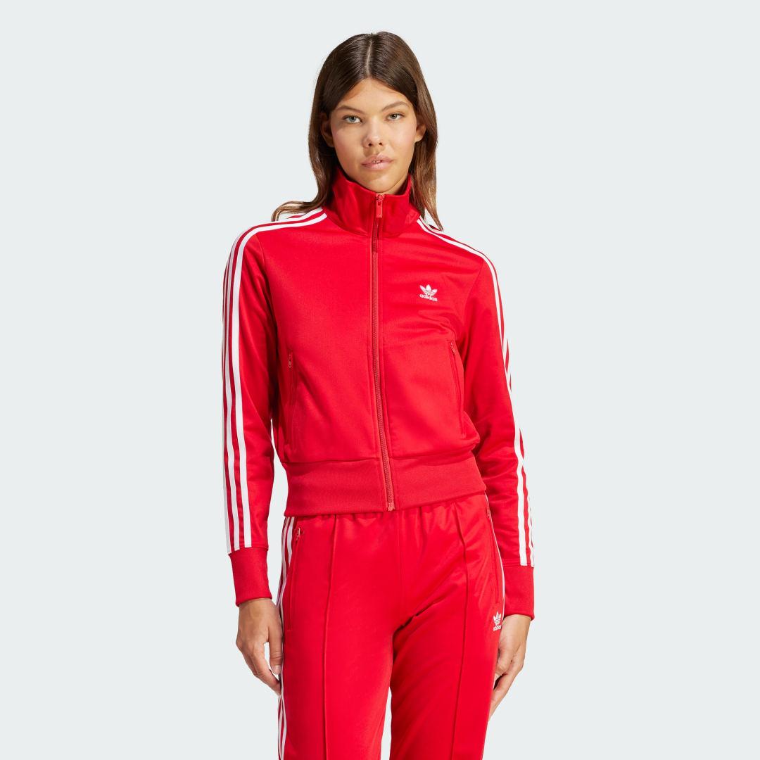 adidas Adicolor Classics Firebird Track Jacket Better Scarlet M Womens Product Image
