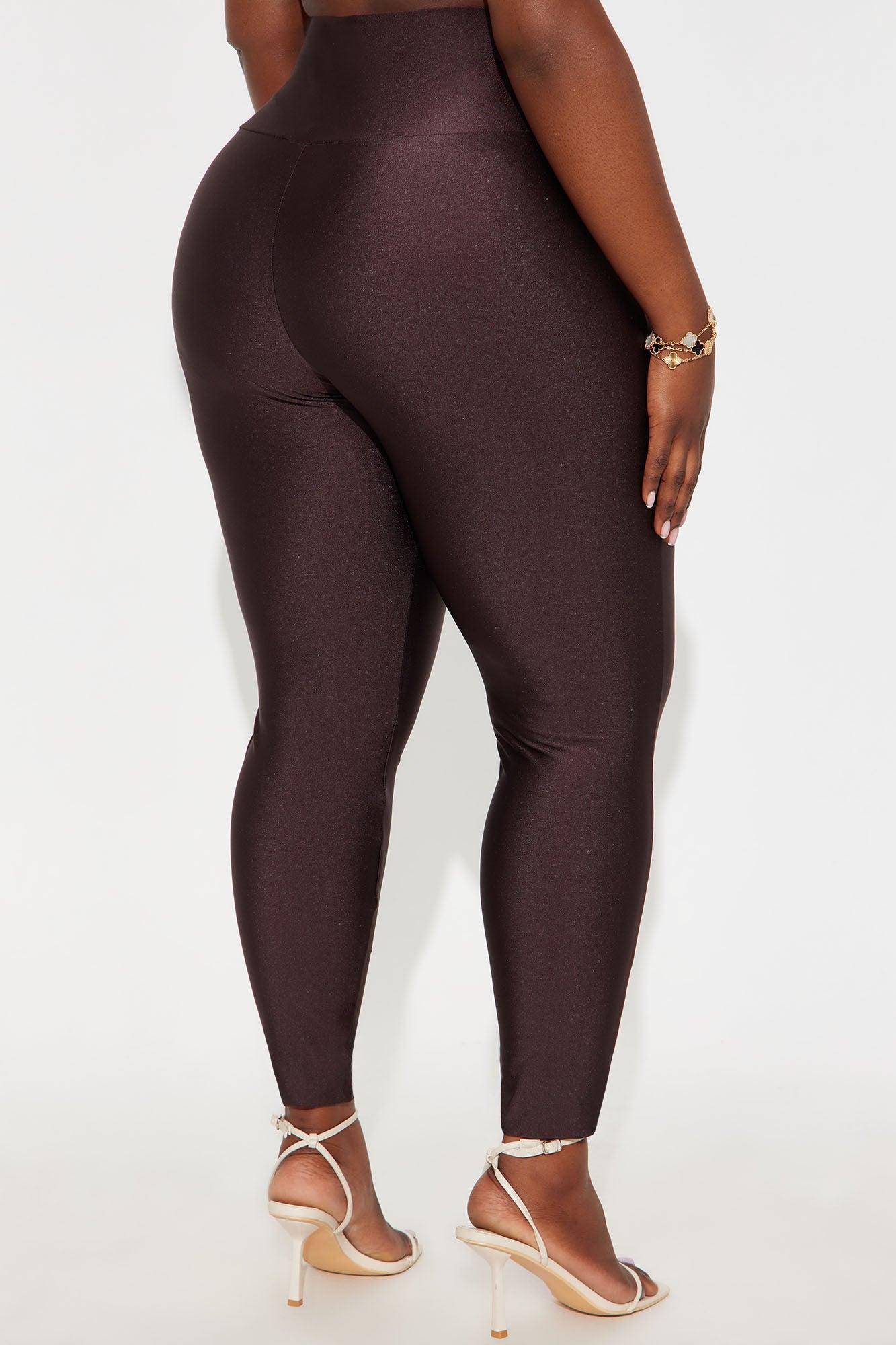 Brianne High Rise Leggings - Chocolate Female Product Image