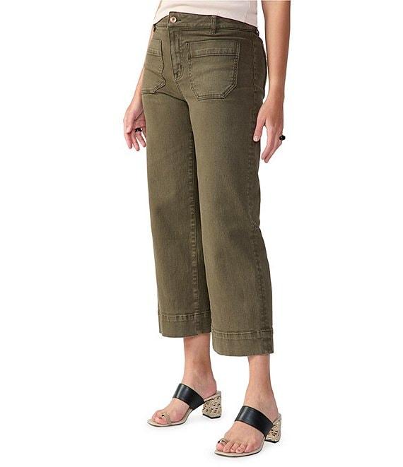Sanctuary The Marine Comfort Stretch Cropped Wide Leg Jeans Product Image