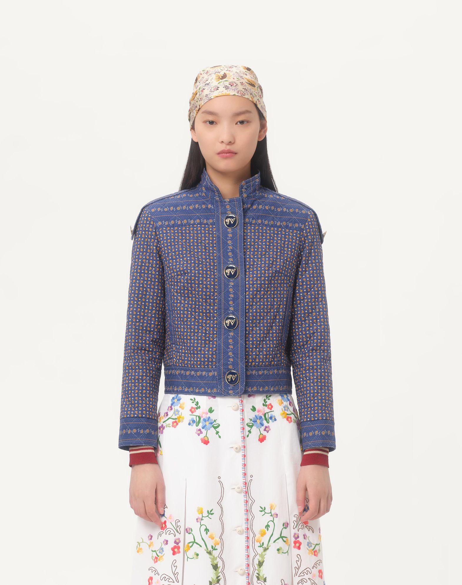 Caban In Mussola Riga Microfiore Voyage Imaginaire  Product Image