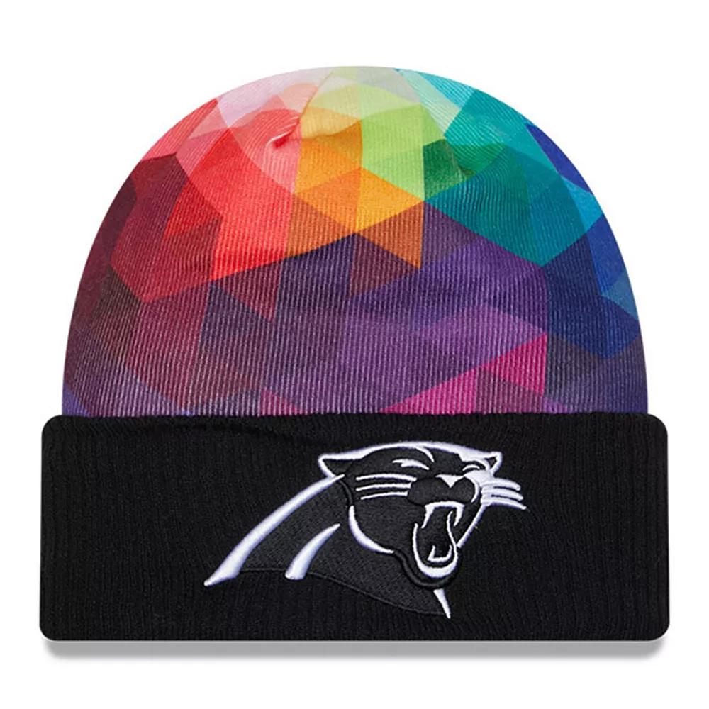 Men's New Era Black Carolina Panthers 2023 NFL Crucial Catch Cuffed Knit Hat Product Image