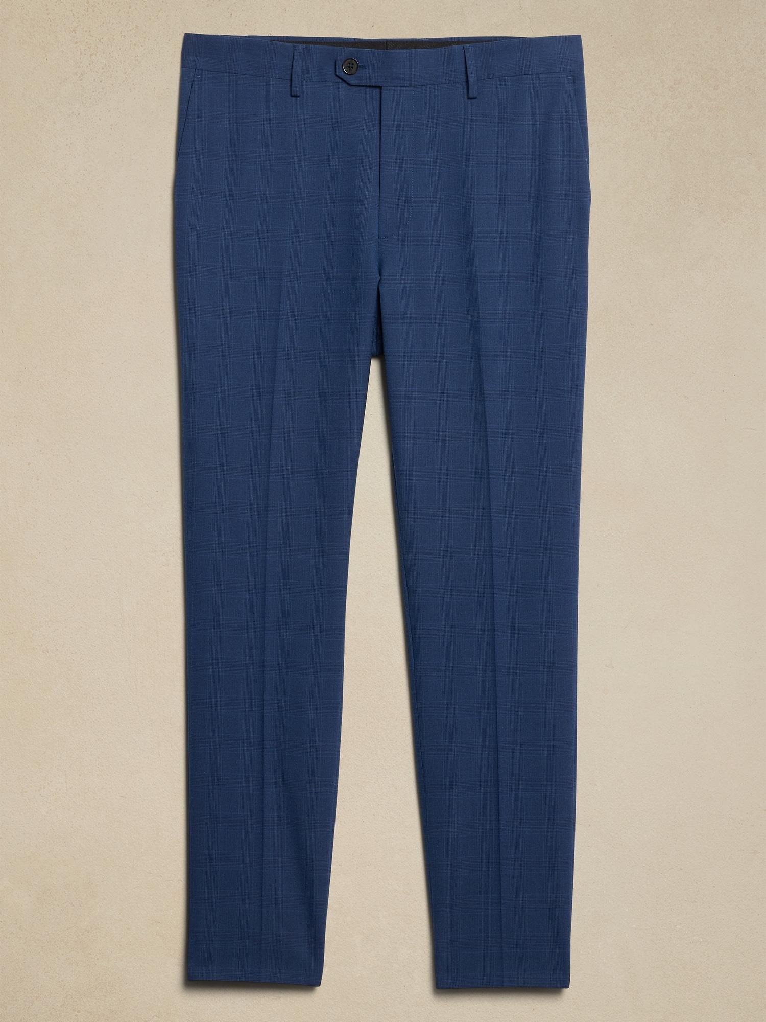 Tailored Blue Glen Plaid Suit Trouser Product Image