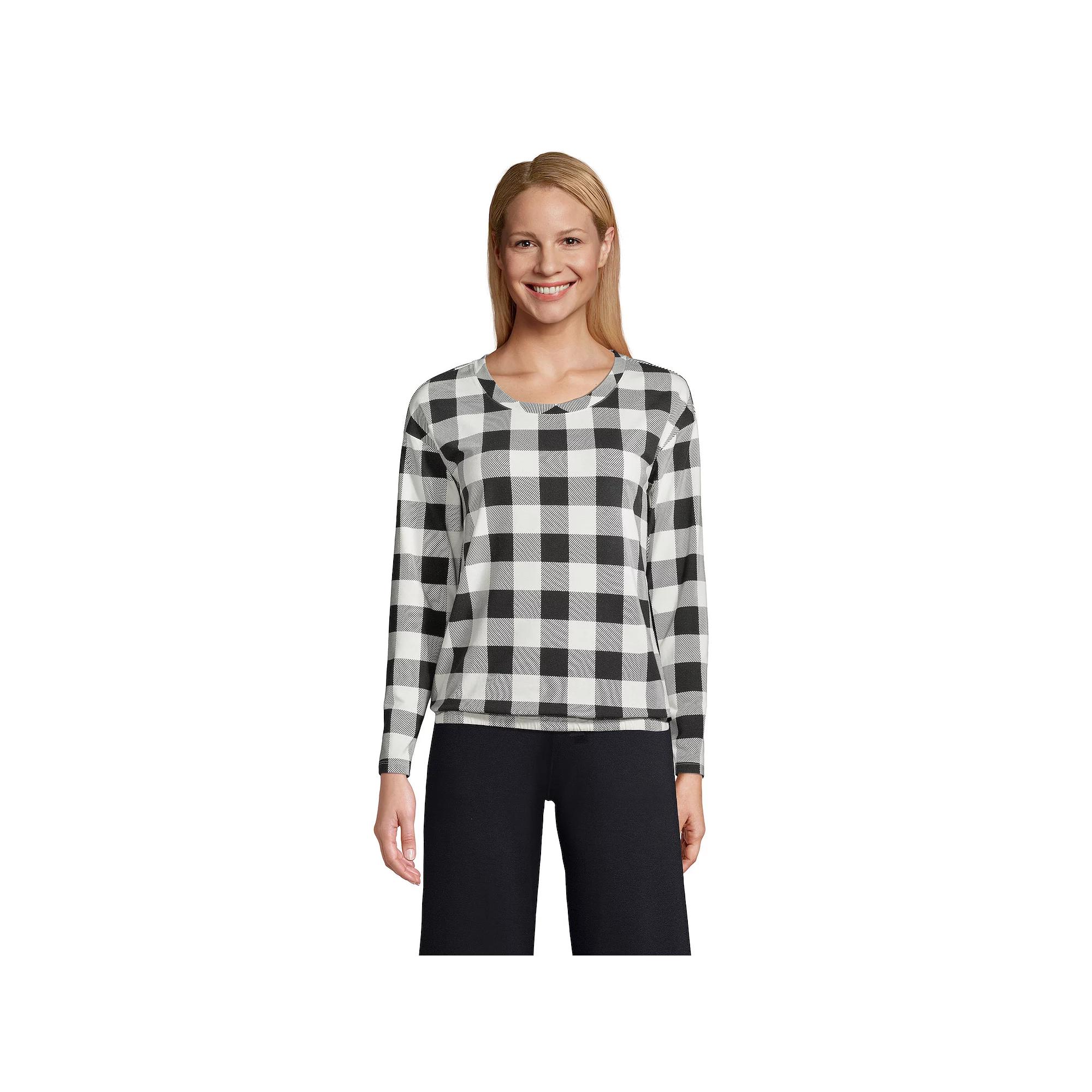 Women's Lands' End Long Sleeve Pajama Top,  Product Image