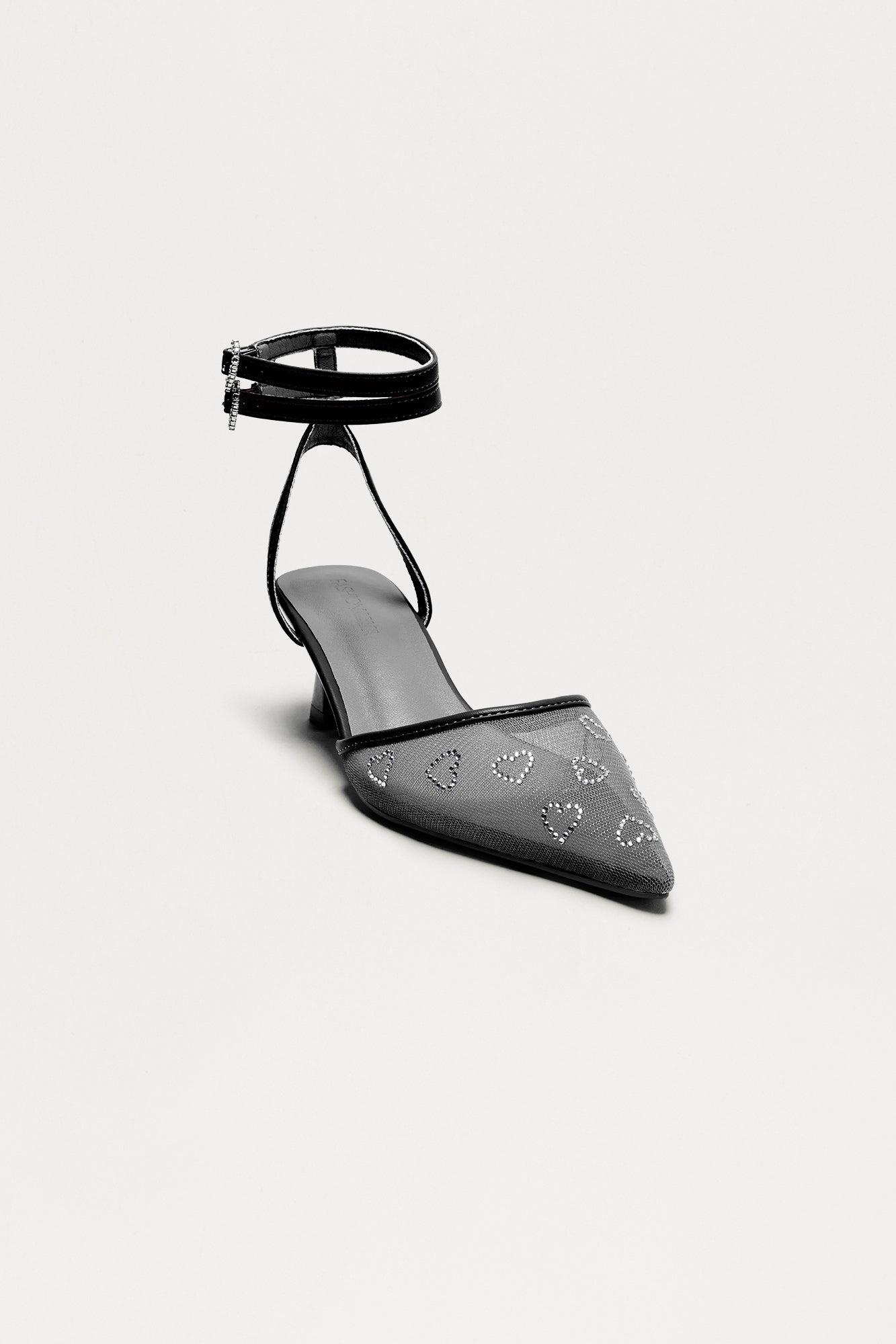 Diya Kitten Heel Pumps - Black Product Image