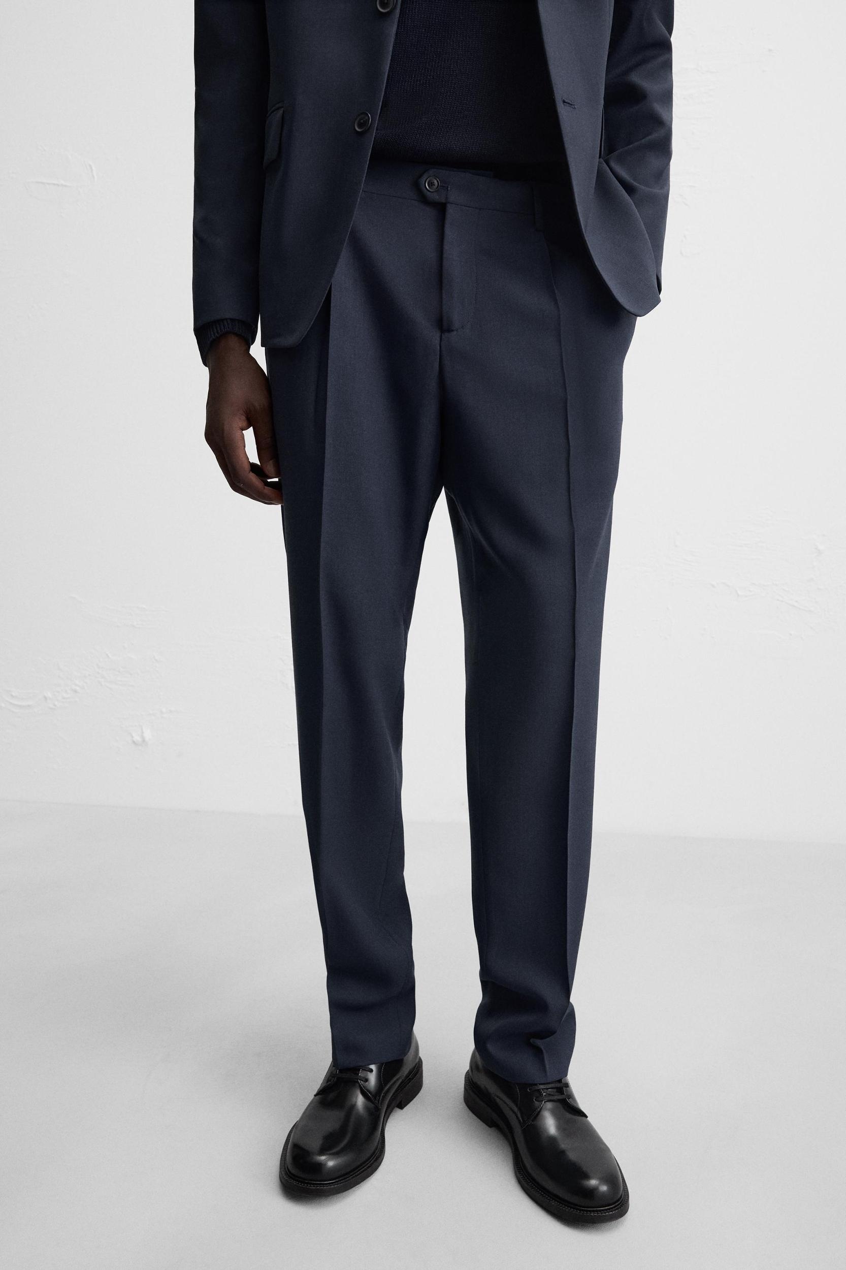WOOL BLEND SUIT PANTS Product Image