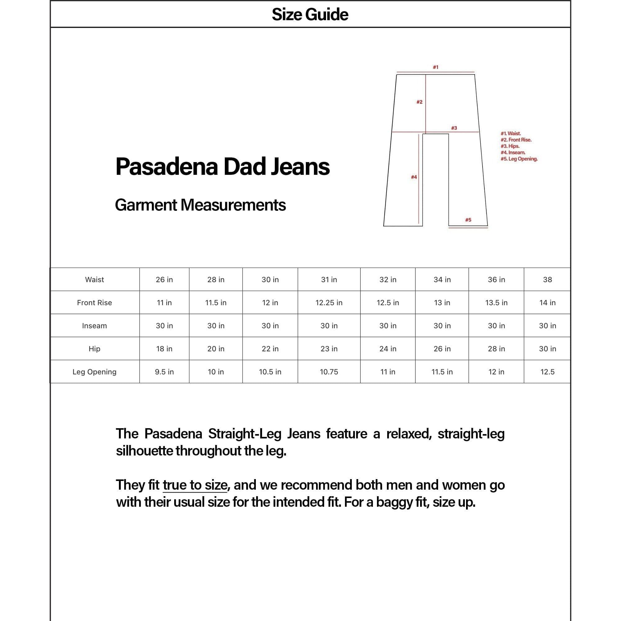 Pasadena Dad Jeans | Straight-Wide Leg Product Image