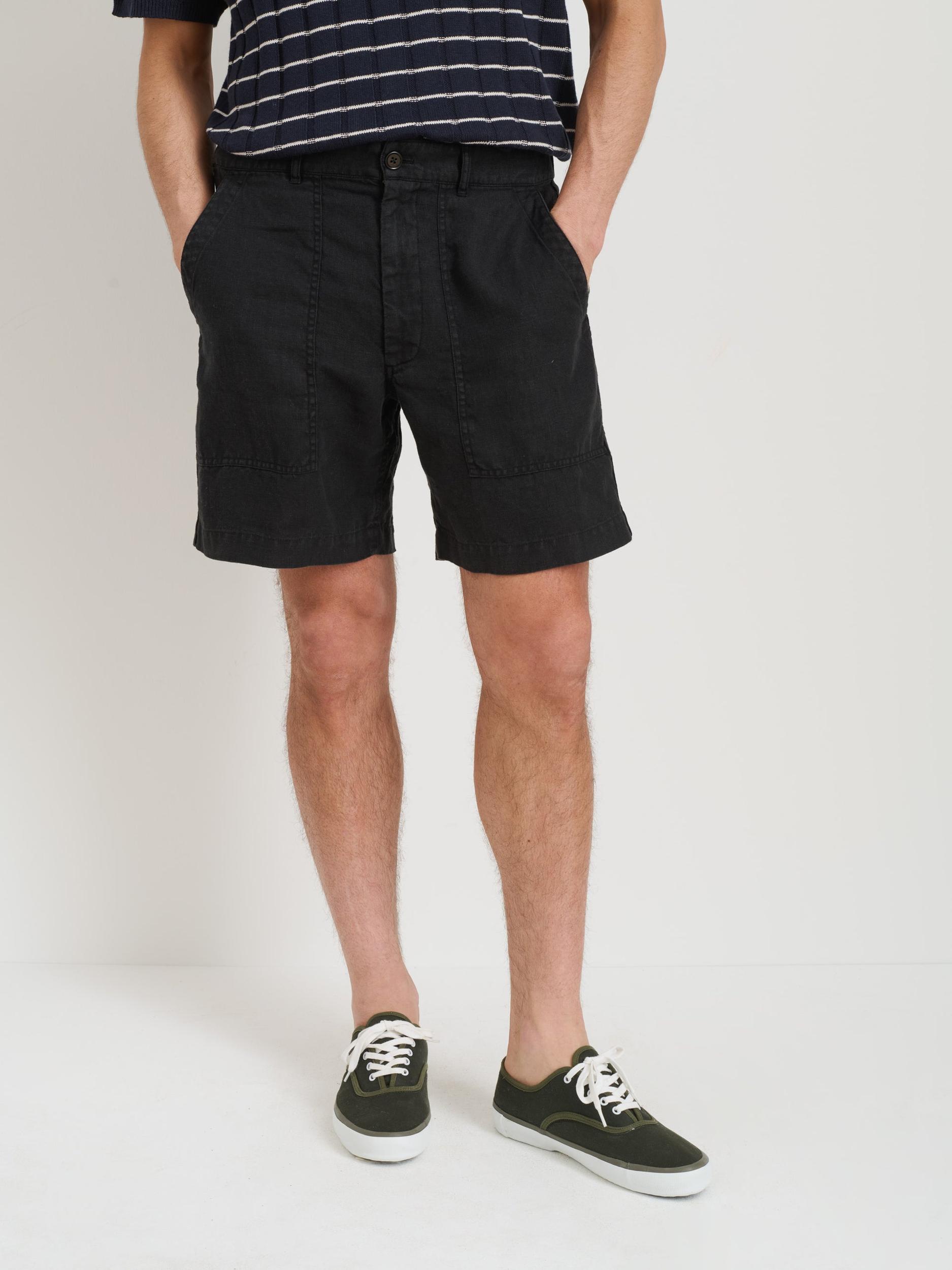 Garment Dyed Pull On Field Short In Linen Product Image