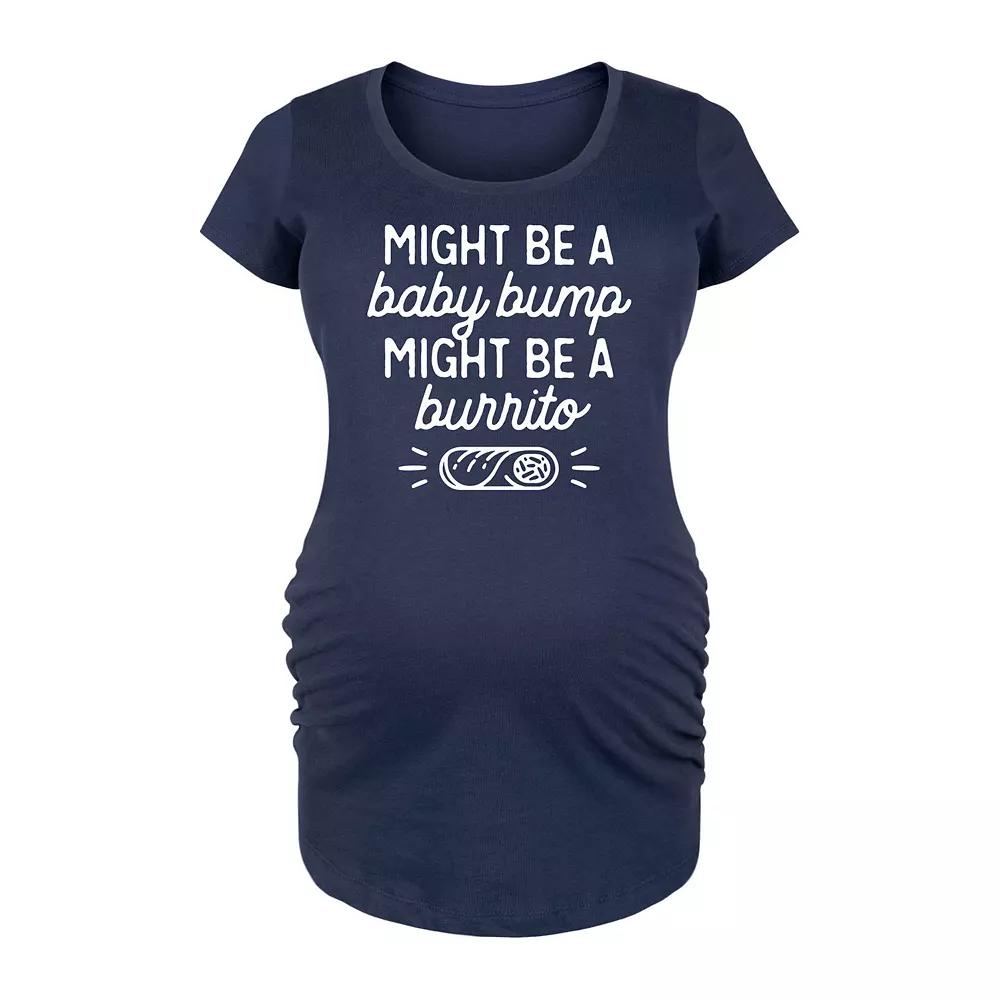 Maternity Might Be A Baby Bump Burrito Graphic Tee, Women's,  Product Image