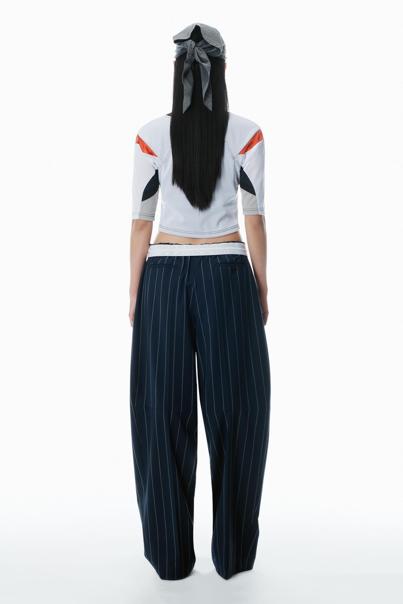 Pinstripe Tropical Wool Stretch Pant Product Image