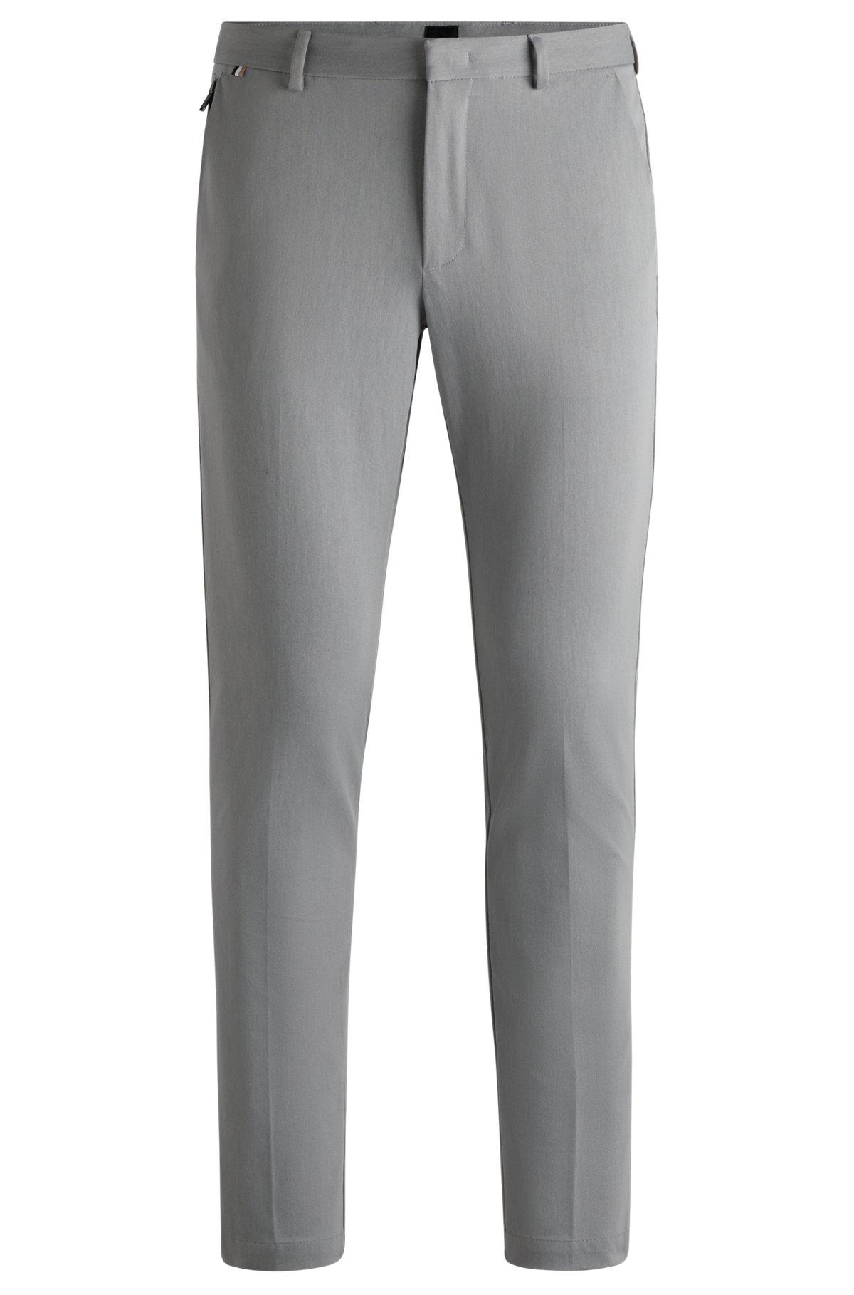 Slim-fit trousers in stretch cotton Product Image