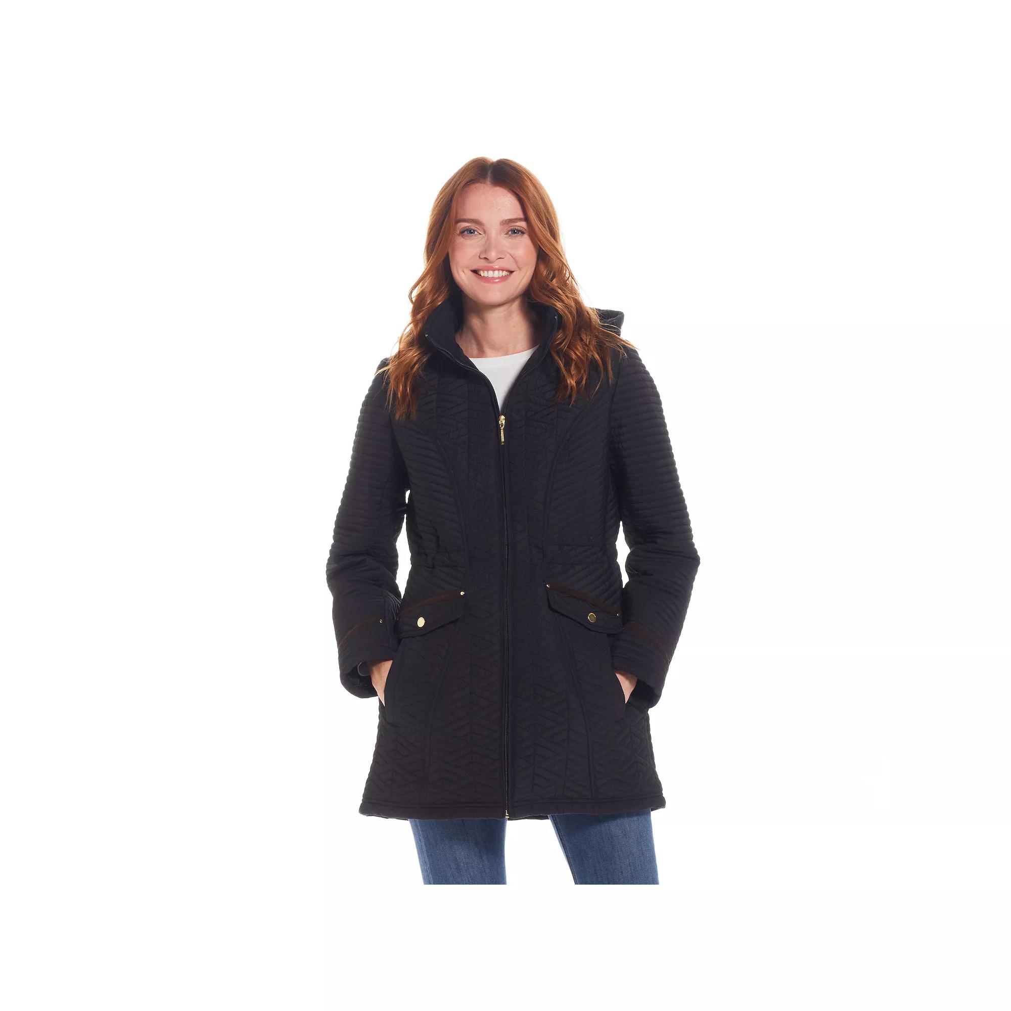 Women's Weathercast Quilted Walker with Faux Suede Details,  Product Image
