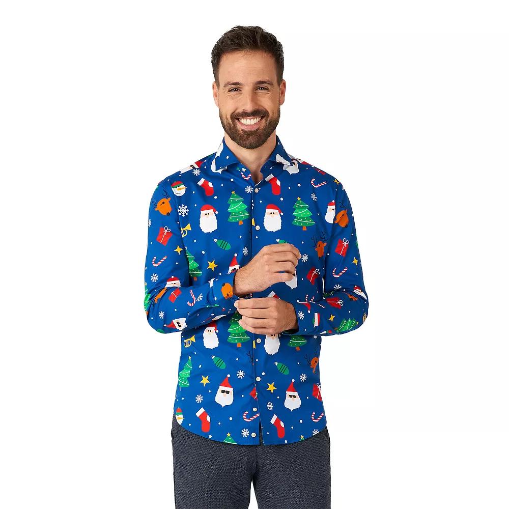 Men's OppoSuits Festivity Christmas Button-Down Shirt,  Product Image