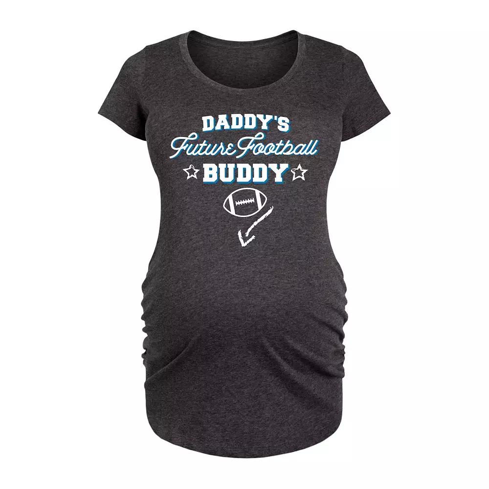 Maternity Daddys Future Football Buddy Graphic Tee, Women's,  Product Image