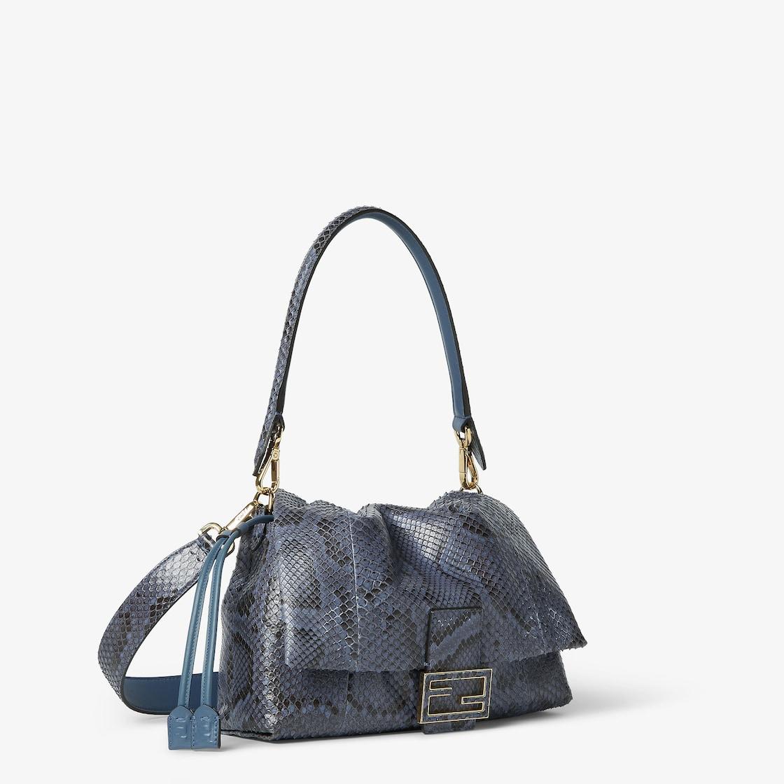 Mamma Baguette MediumBlue python bag Product Image