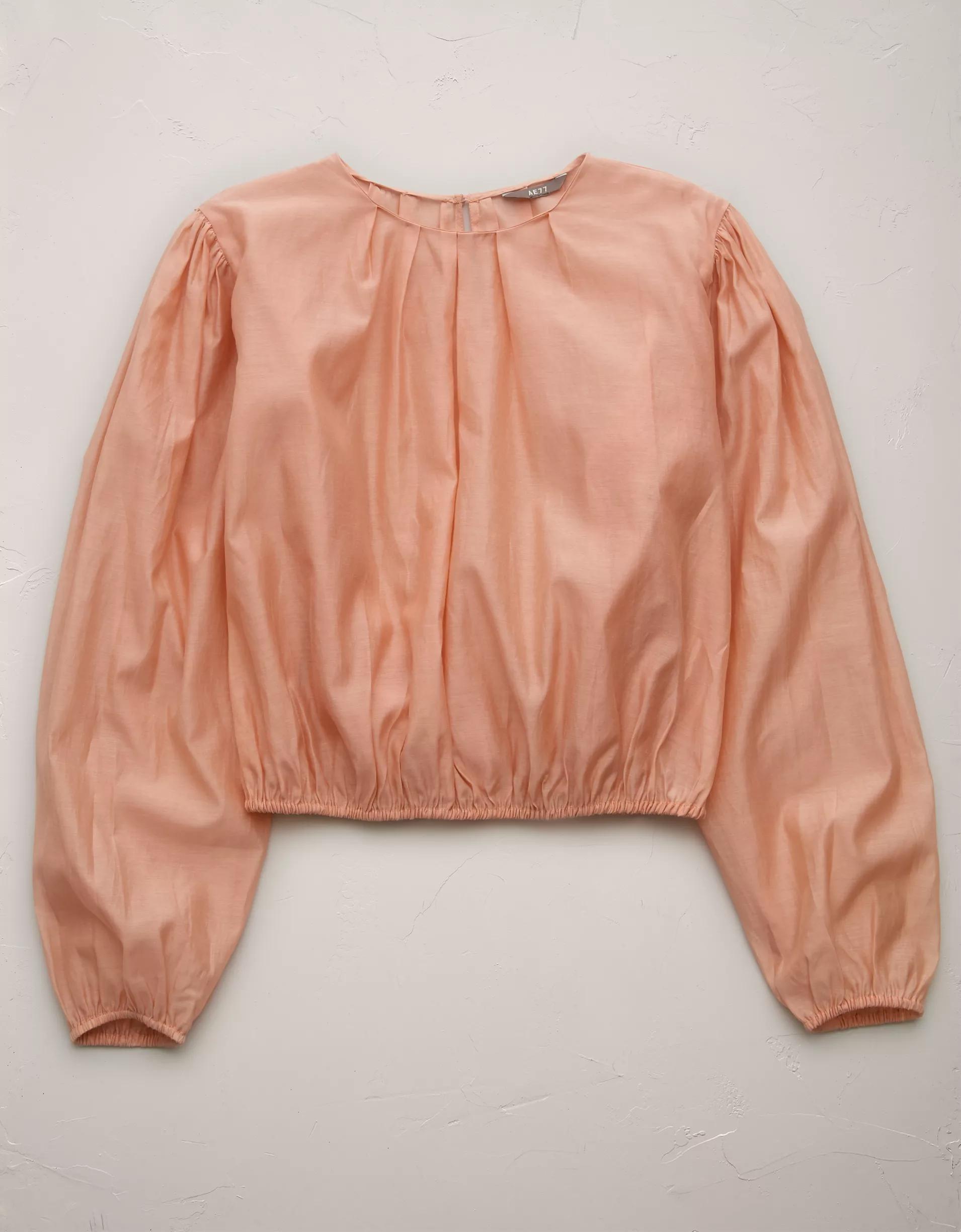 AE77 Premium Bubble Blouse Product Image