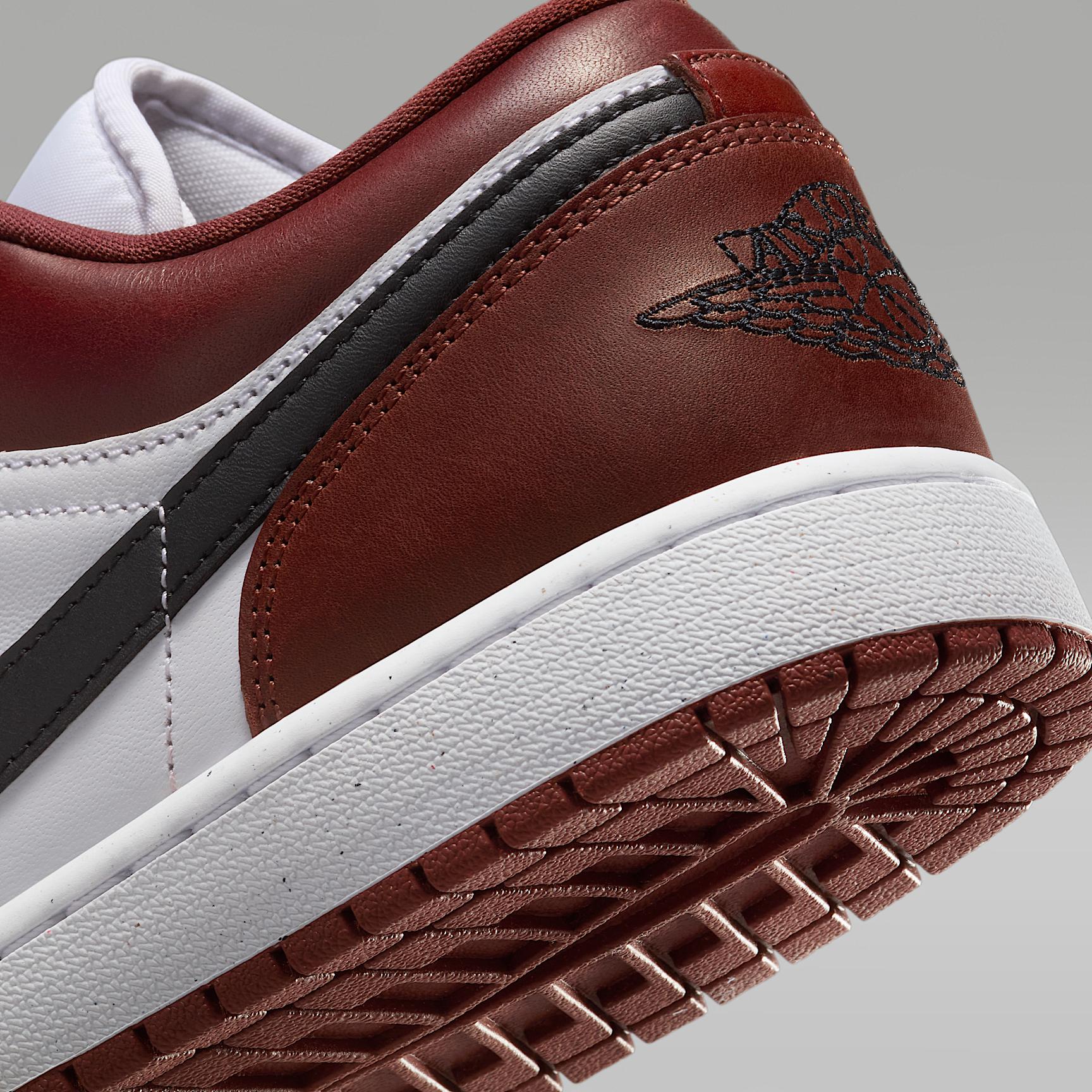 Jordan Mens Jordan Air Jordan 1 Low SE - Mens Shoes Fire Red/White/Matte Silver Product Image