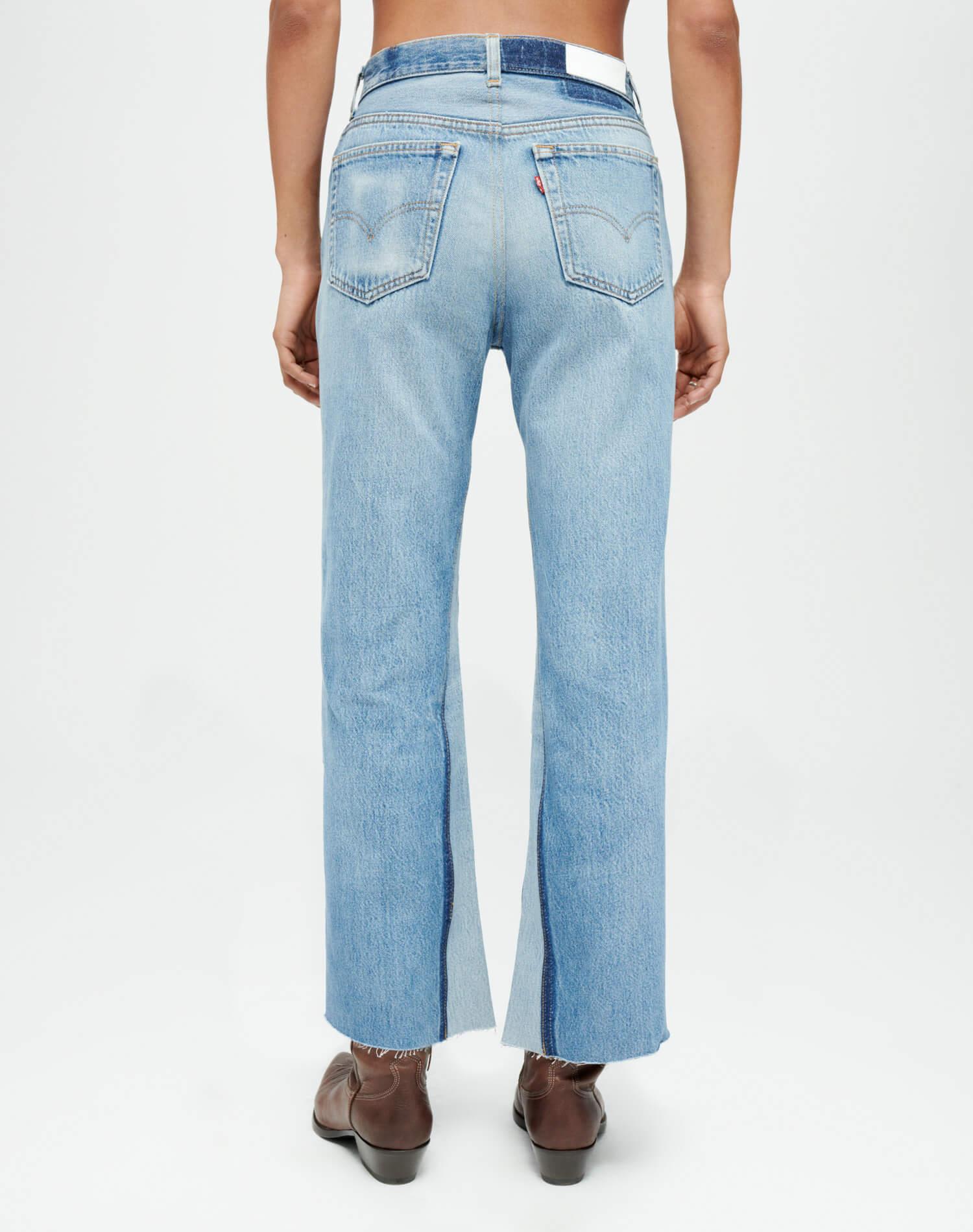 Levi's High Rise Wide Leg Crop - Indigo Female Product Image