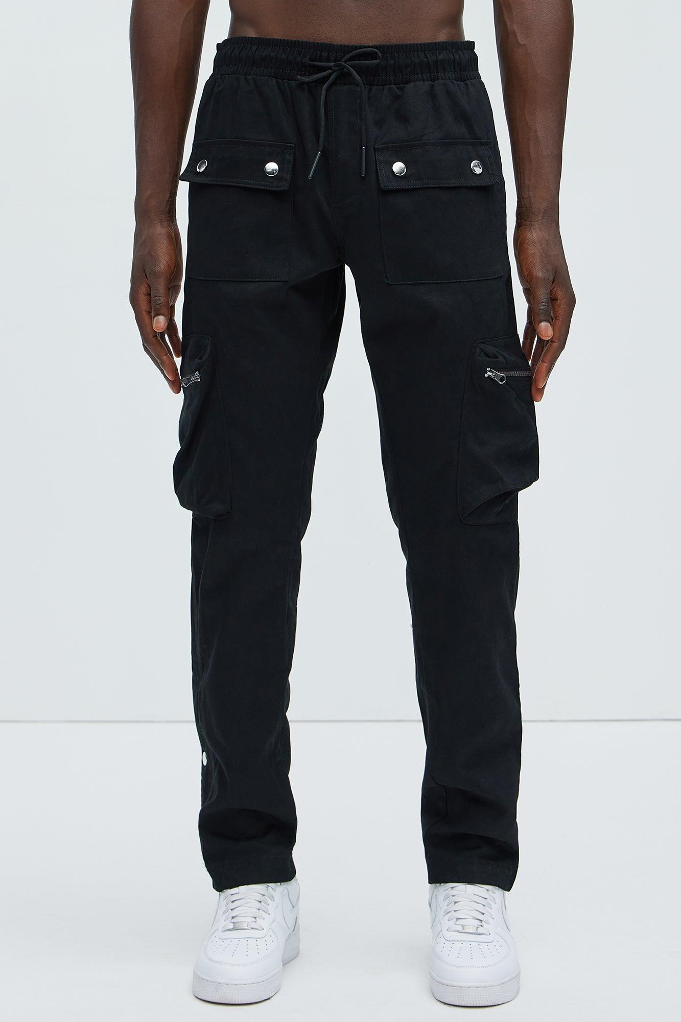 Don't Snap At Me Slim Cargo Pants - Black Product Image