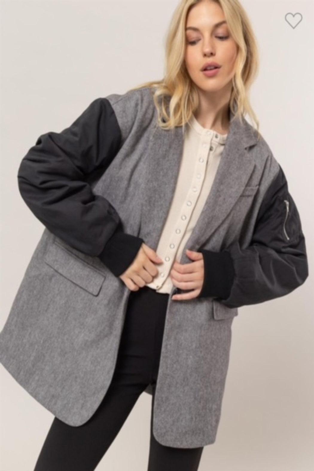 Mixed Media Jacket Product Image