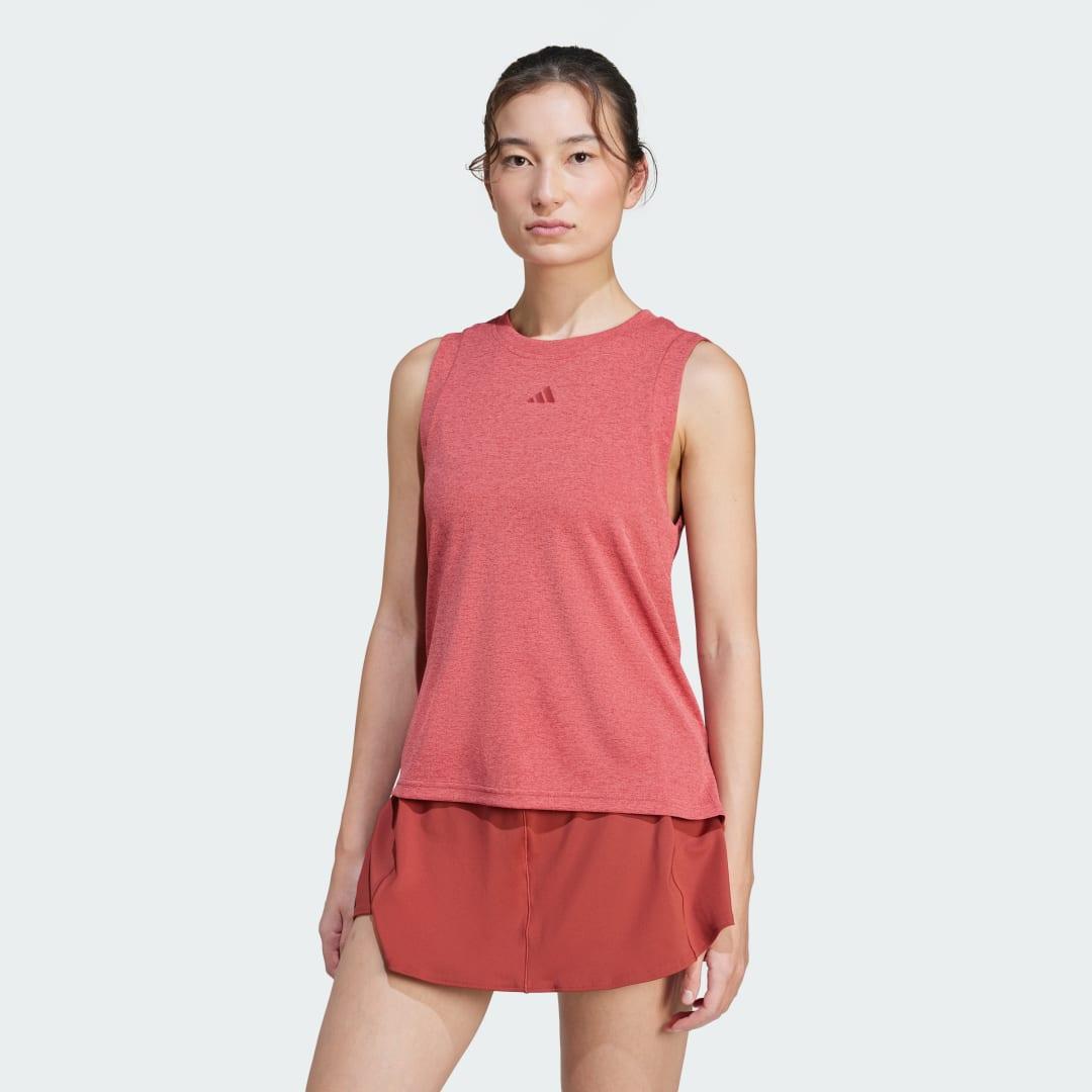 adidas Tennis Climacool+ Match Tank Top Aurora Plum XS Womens Product Image