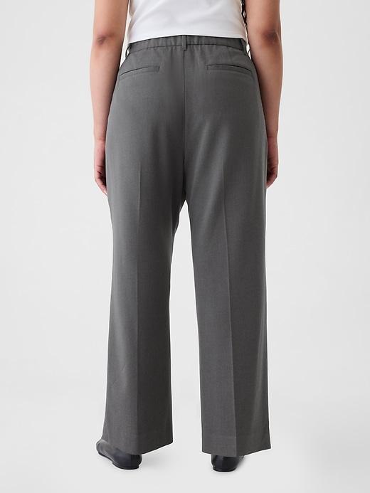 365 High Rise Brushed Twill Pleated Taper Trousers Product Image