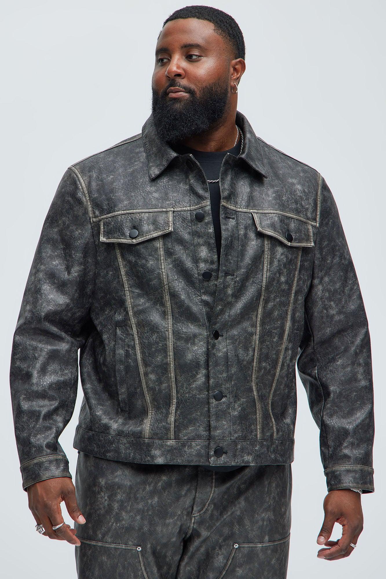 Hear Me Out Trucker Jacket - Black Wash Product Image