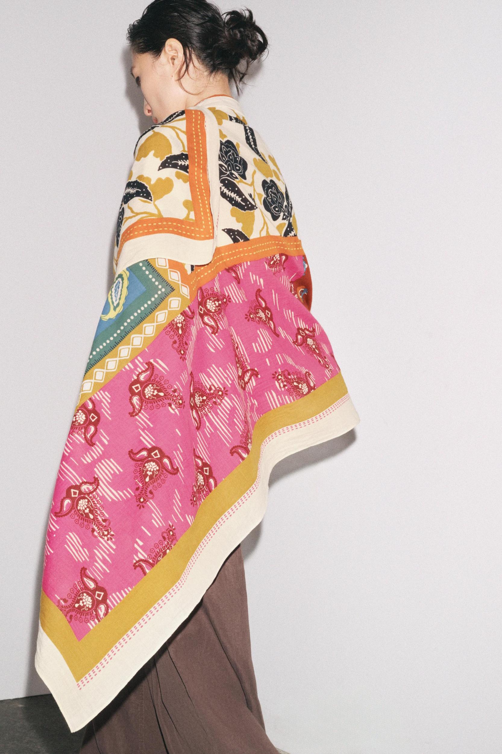 PRINTED COTTON SCARF Product Image