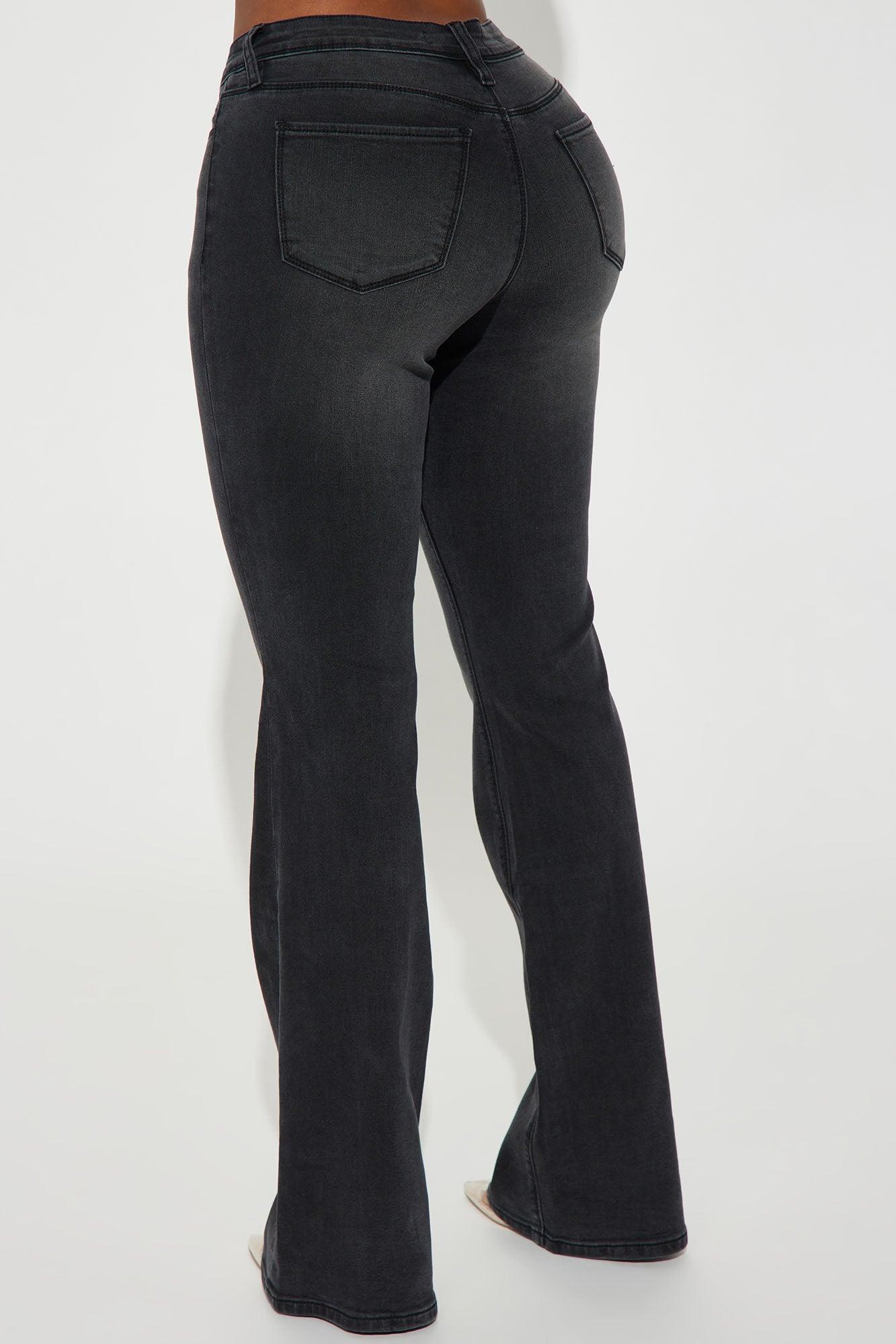 Lost Without You Soft Stretch Bootcut Jeans - Black Wash Product Image