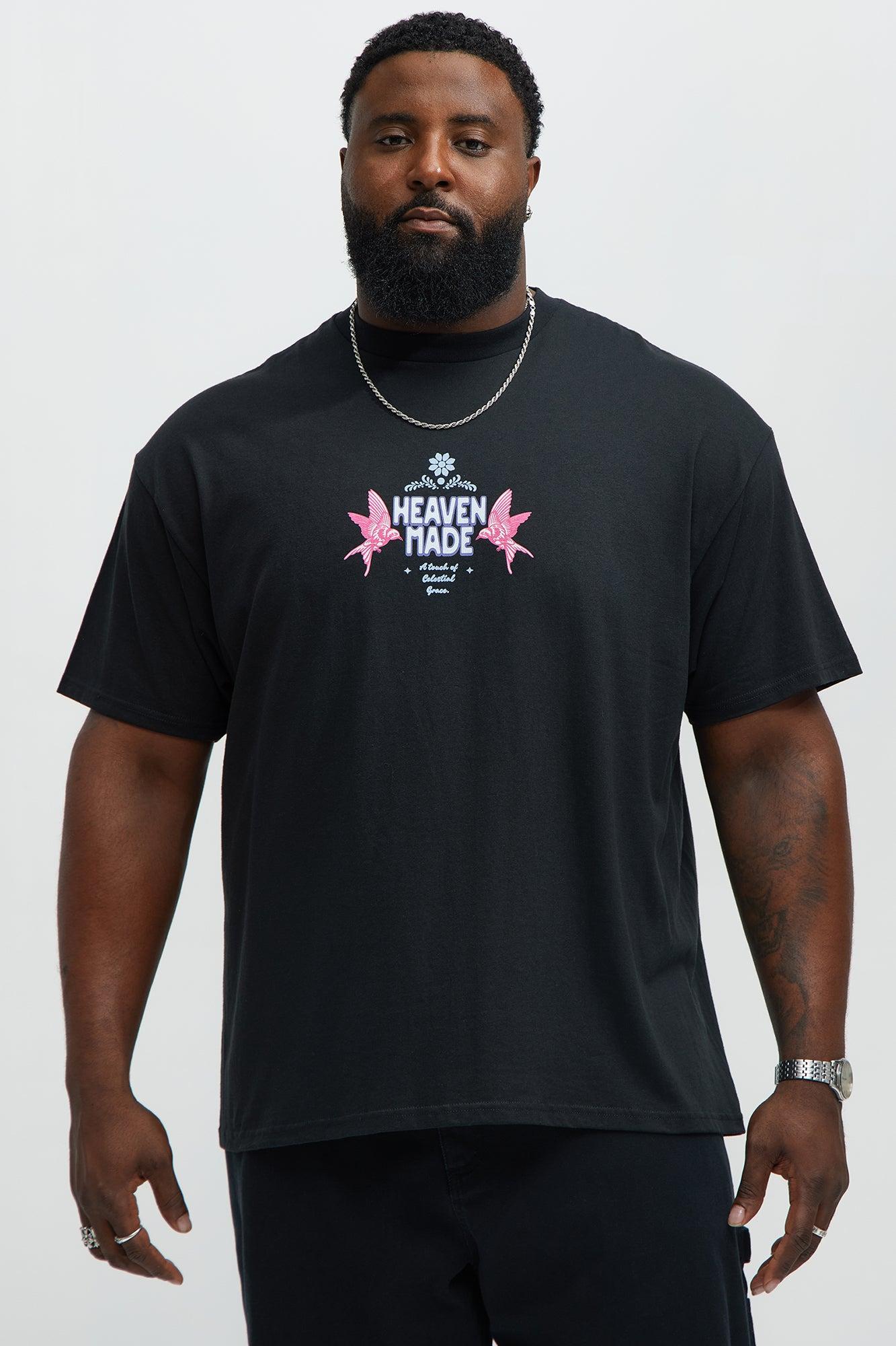 Heaven Made It Short Sleeve Tee - Black Product Image