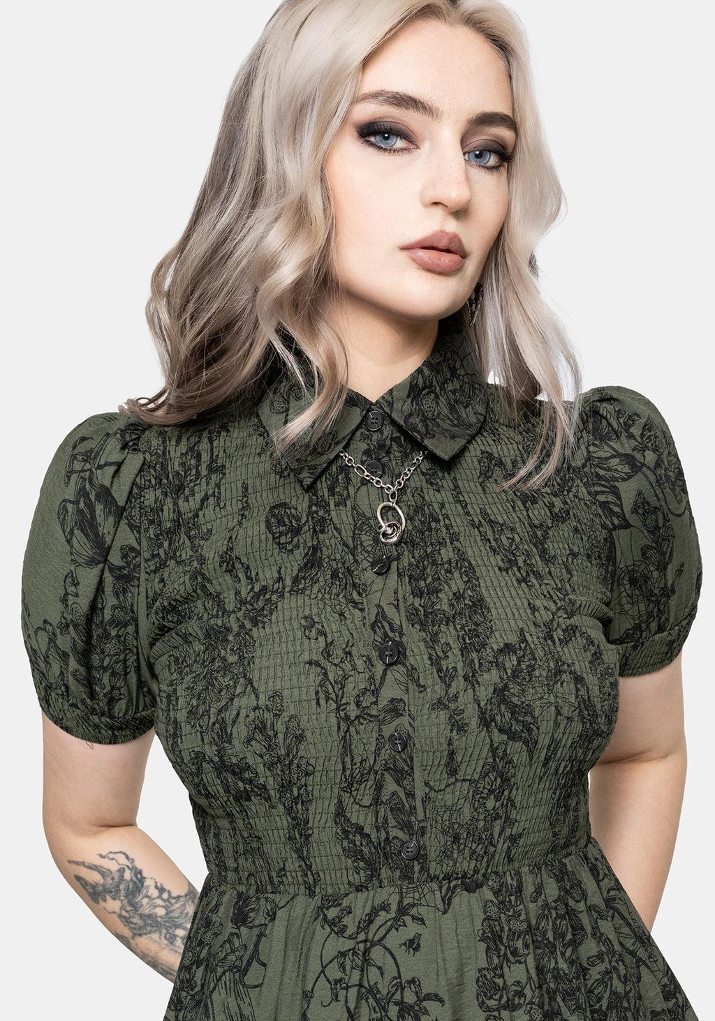 Orla Foxglove Mini Smock Dress Product Image