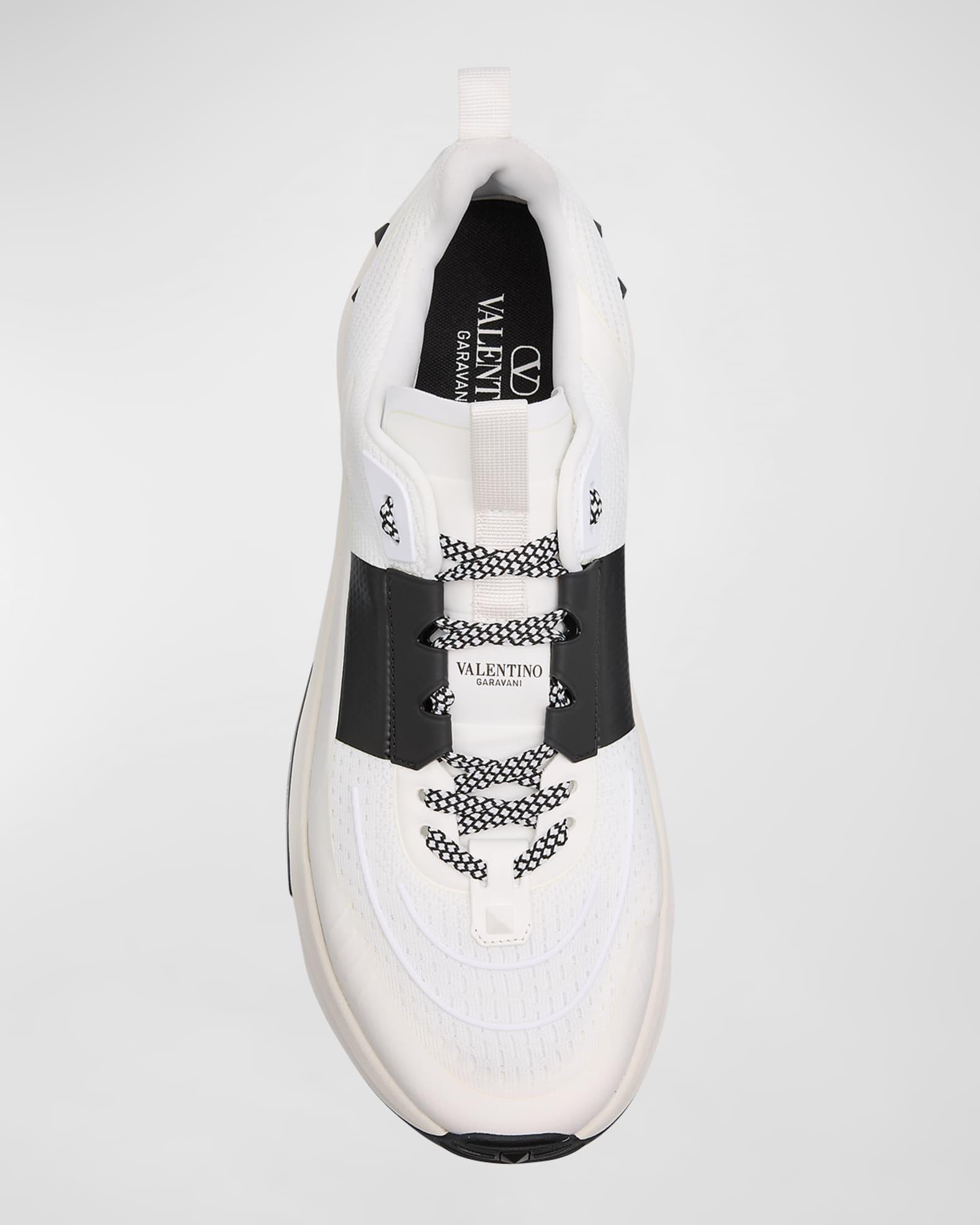 Men's True Act Mesh and Leather Runner Sneakers Product Image