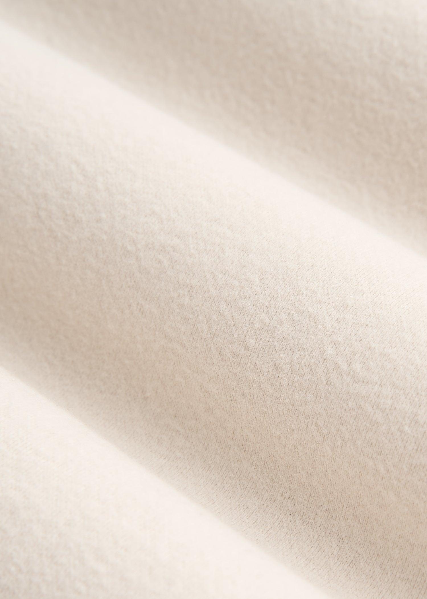 Stretch Flannel Button Shirt for Tall Men in Soft Beige Male Product Image