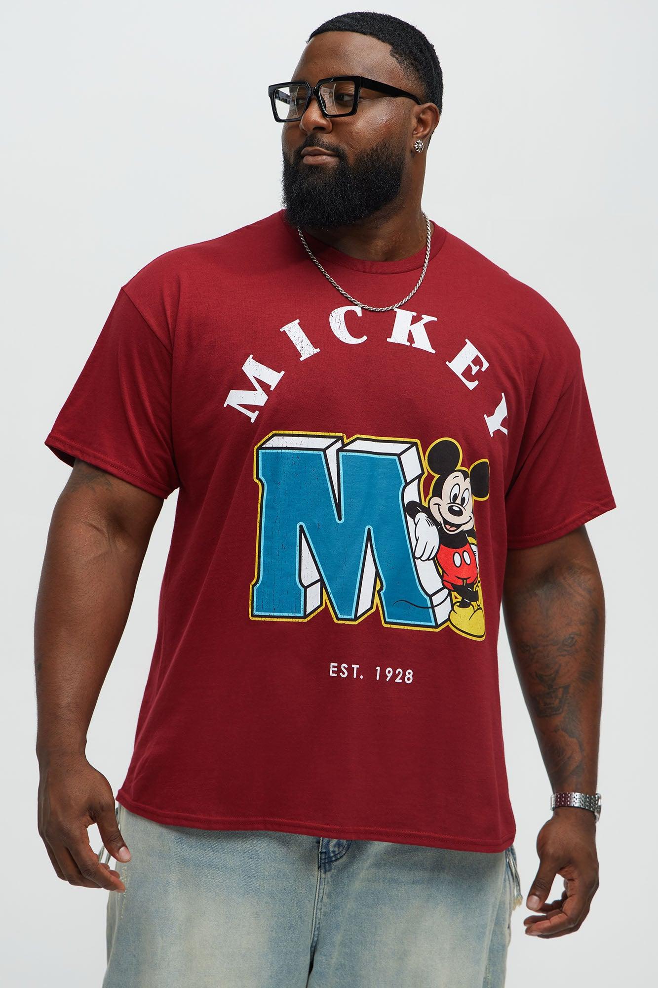 Disney Mickey Est. 1928 Short Sleeve Tee - Red Male Product Image