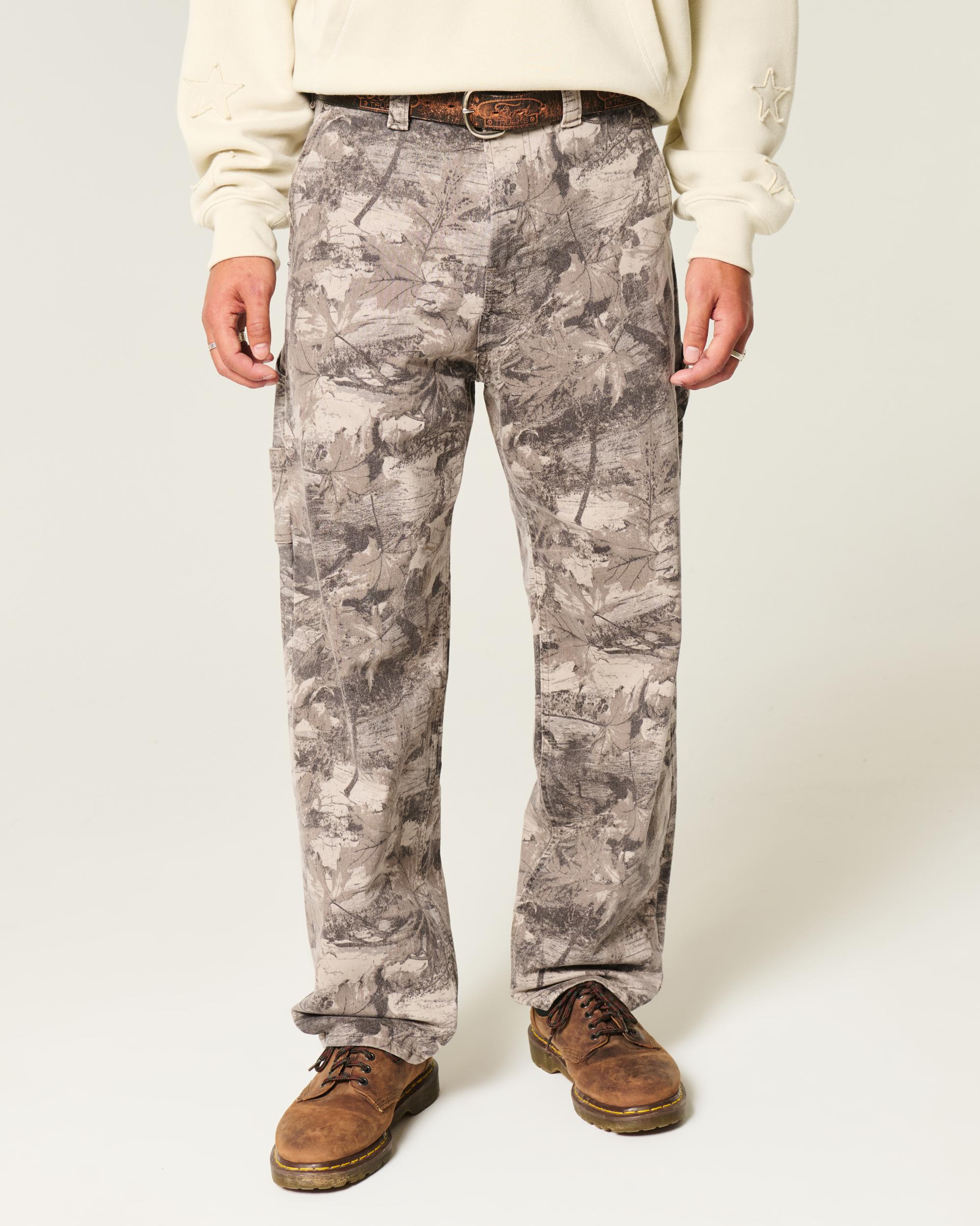 Camo Skater Baggy Jeans Product Image