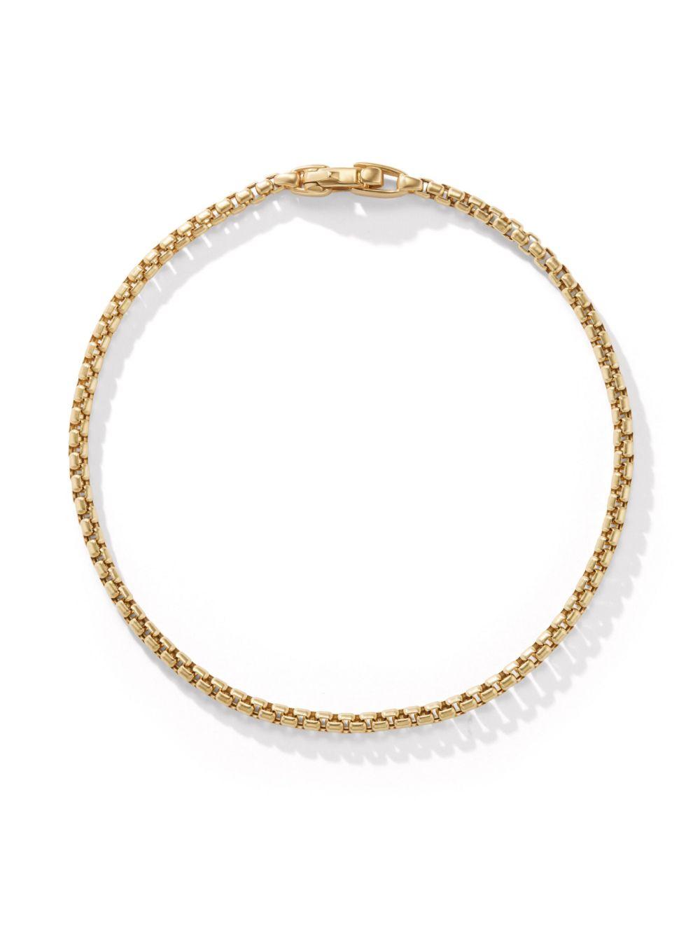 18kt yellow gold Box Chain bracelet (2.7mm) Product Image