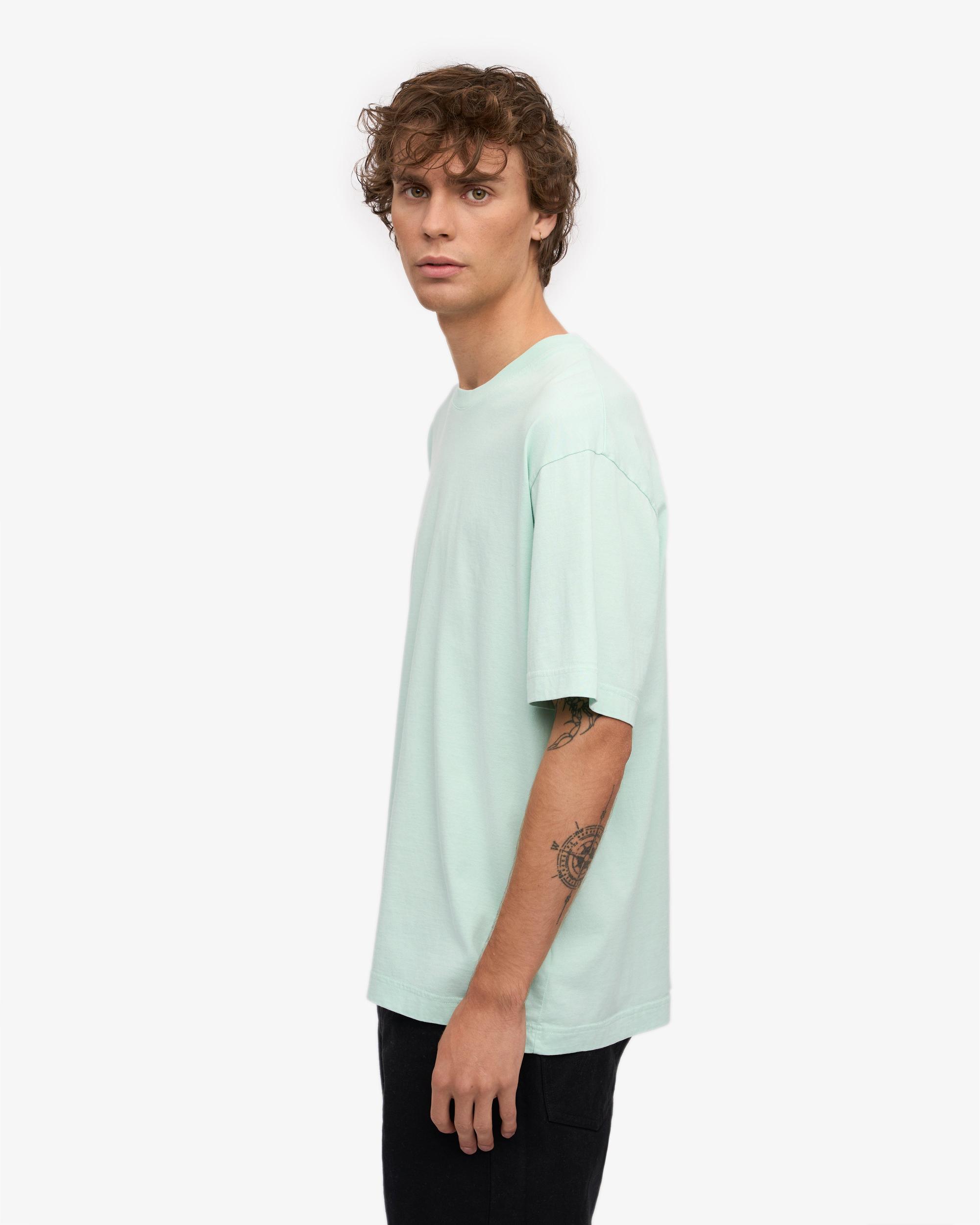 Oversized Organic T-Shirt - Light Aqua Product Image