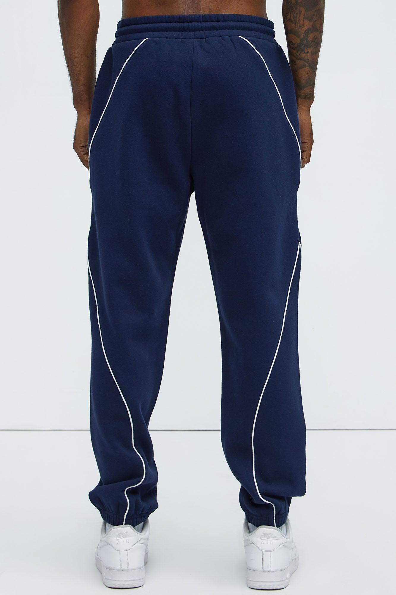Tyson Piping Relaxed Jogger - Navy Product Image