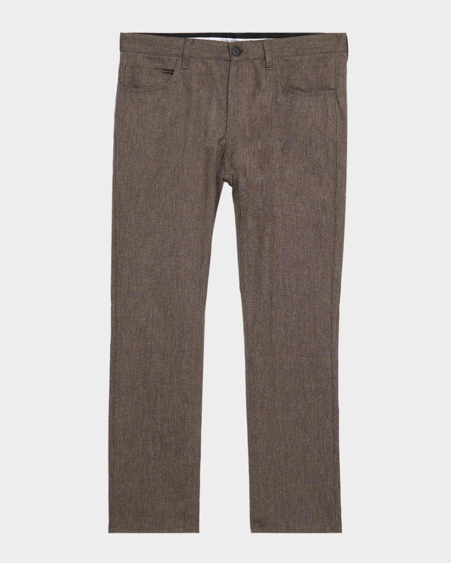 Men's Wool and Cotton Melange Five-Pocket Pants Product Image