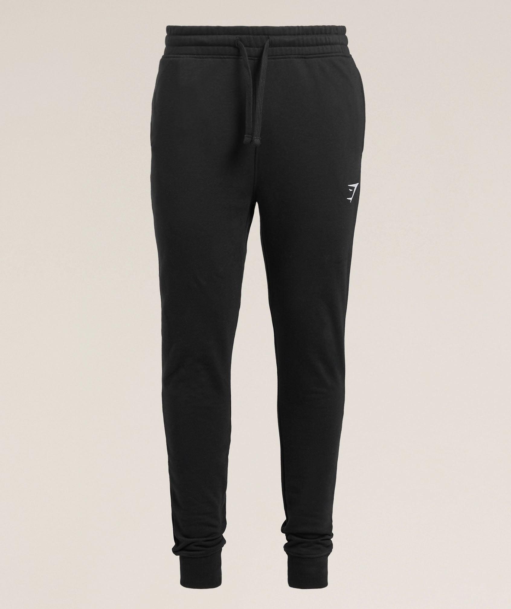 Gymshark Crest Tall Joggers - Black Male Product Image