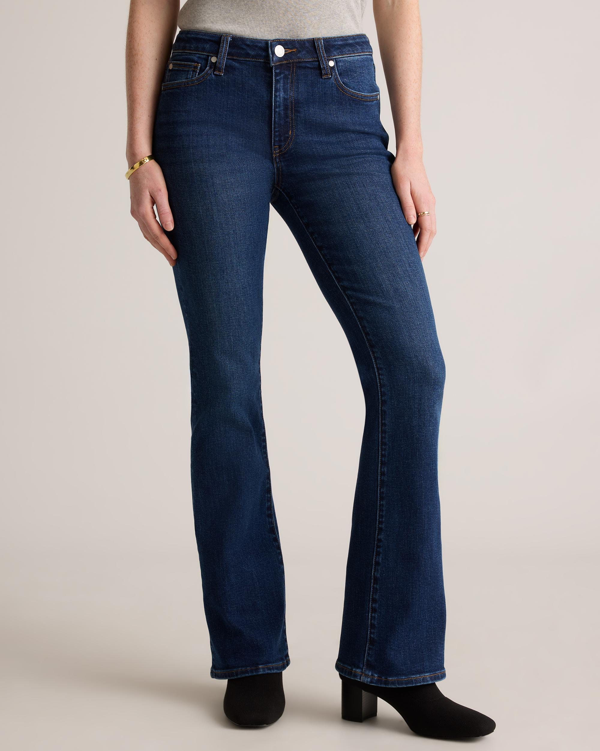 Quince | Women's Luna Stretch Flare Jeans Organic Cotton Product Image