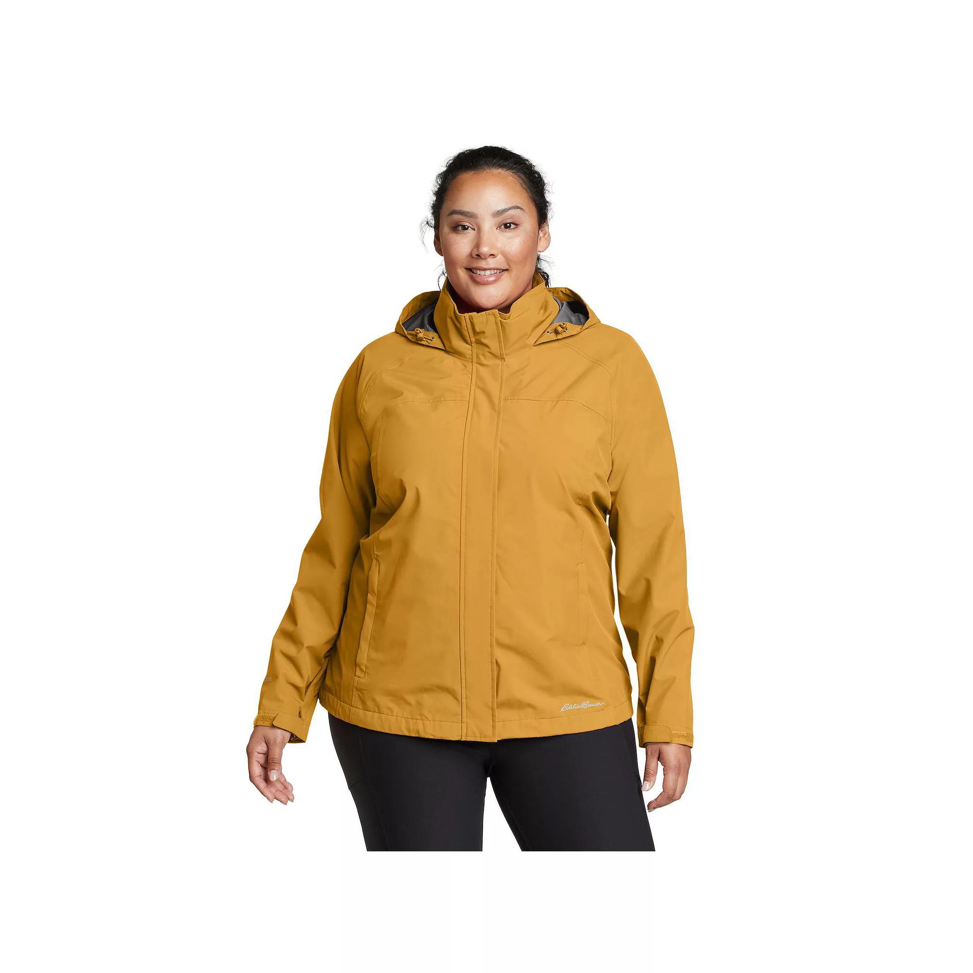 Plus Size Eddie Bauer Packable Rainfoil Jacket, Women's, Size: 3XL, Butterscotch Product Image