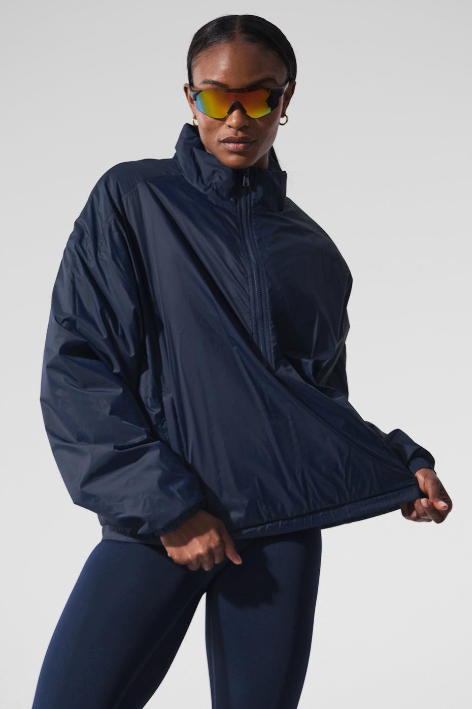 Latitude Light Weight 1/2 Zip Pullover Jacket - Navy Female Product Image