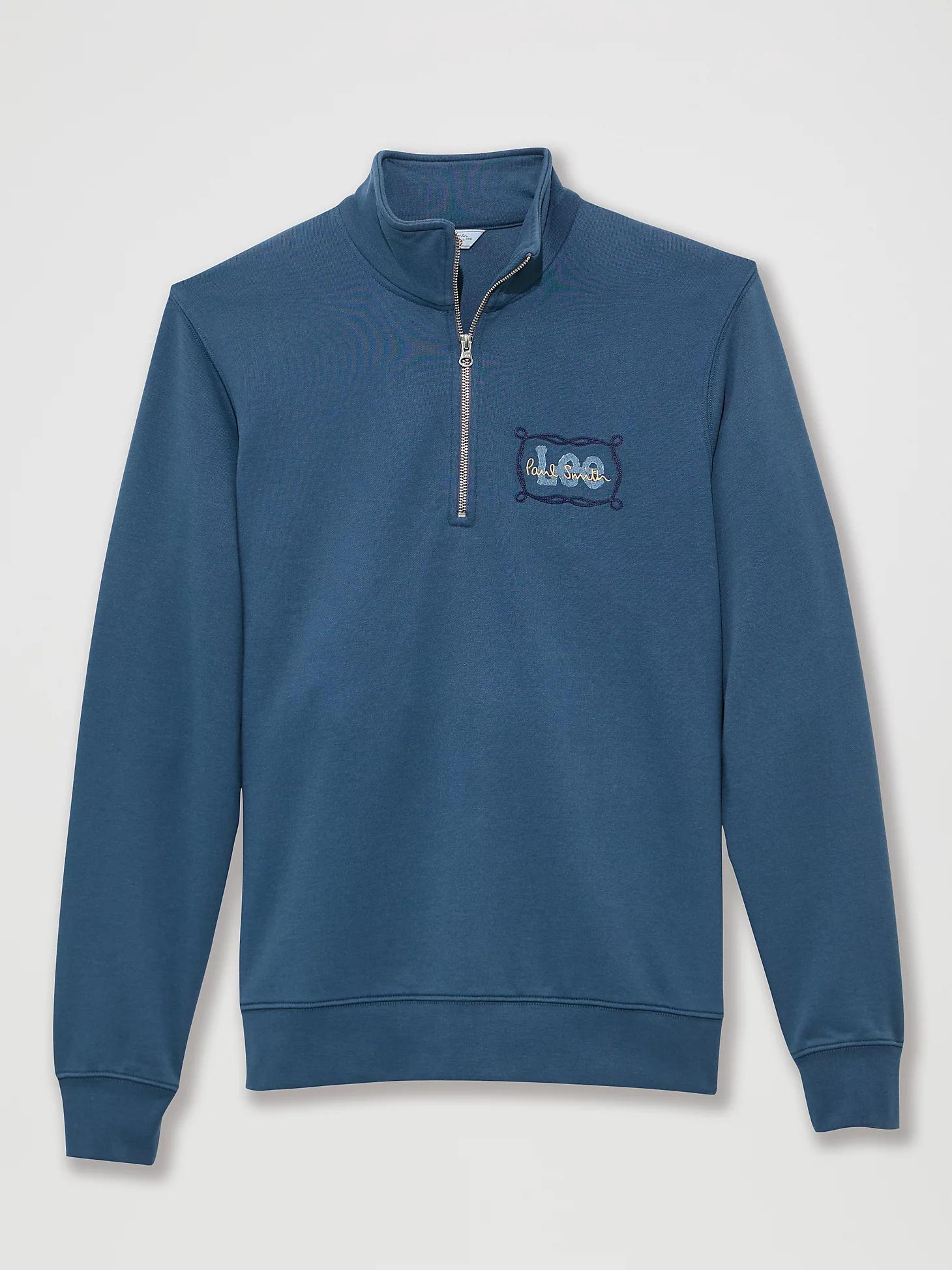 Men's Lee® x Paul Smith Quarter Zip Sweatshirt | Men's Tops & Tees | Lee® Product Image