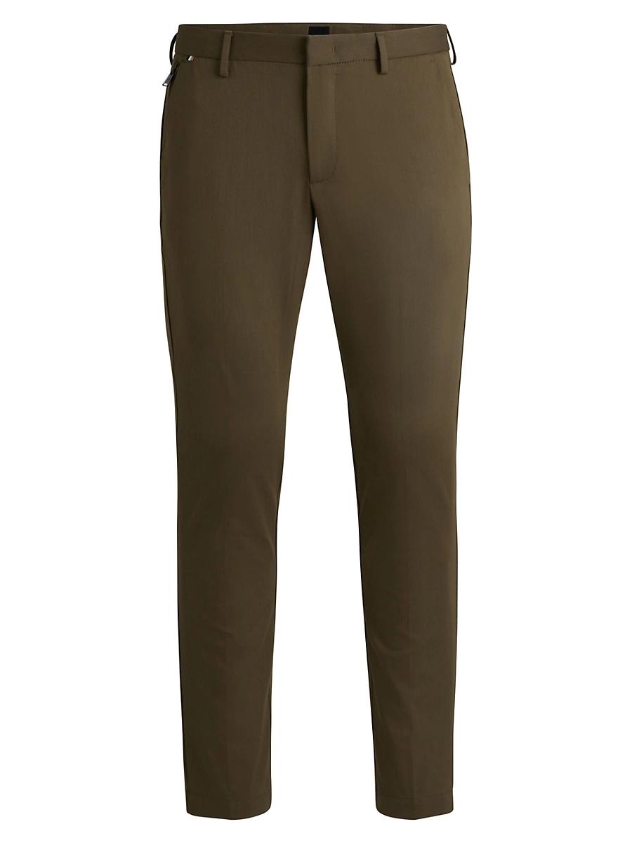 Mens Slim-Fit Trousers in Stretch Cotton Product Image