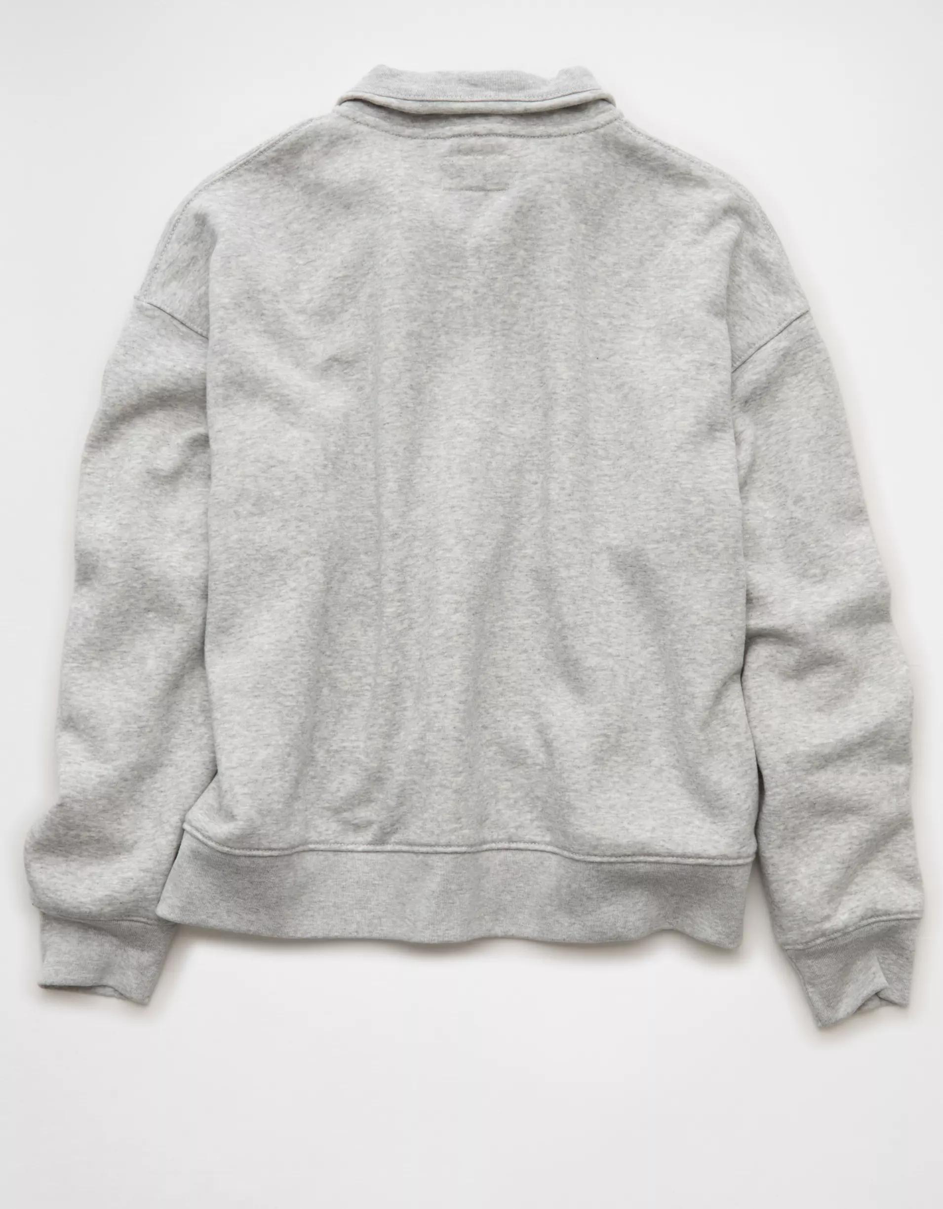 AE Everyday Luxe Quarter Zip Sweatshirt Product Image