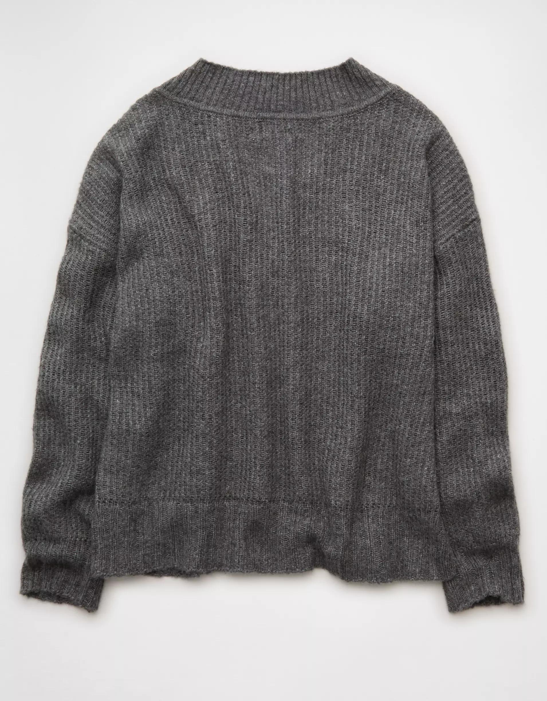 AE Whoa So Soft Oversized V-Neck Sweater Product Image