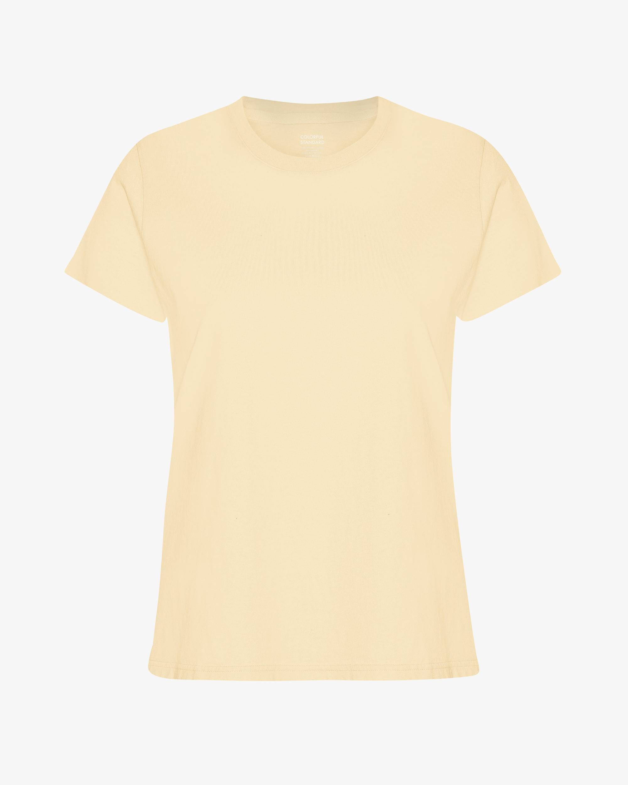 Women Light Organic Tee - Soft Yellow Product Image