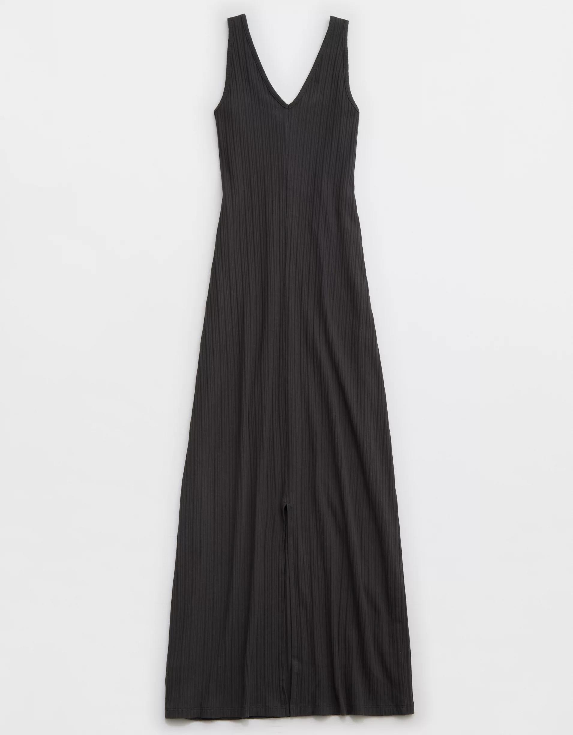 Aerie Double V Henley Bodycon Maxi Dress Product Image