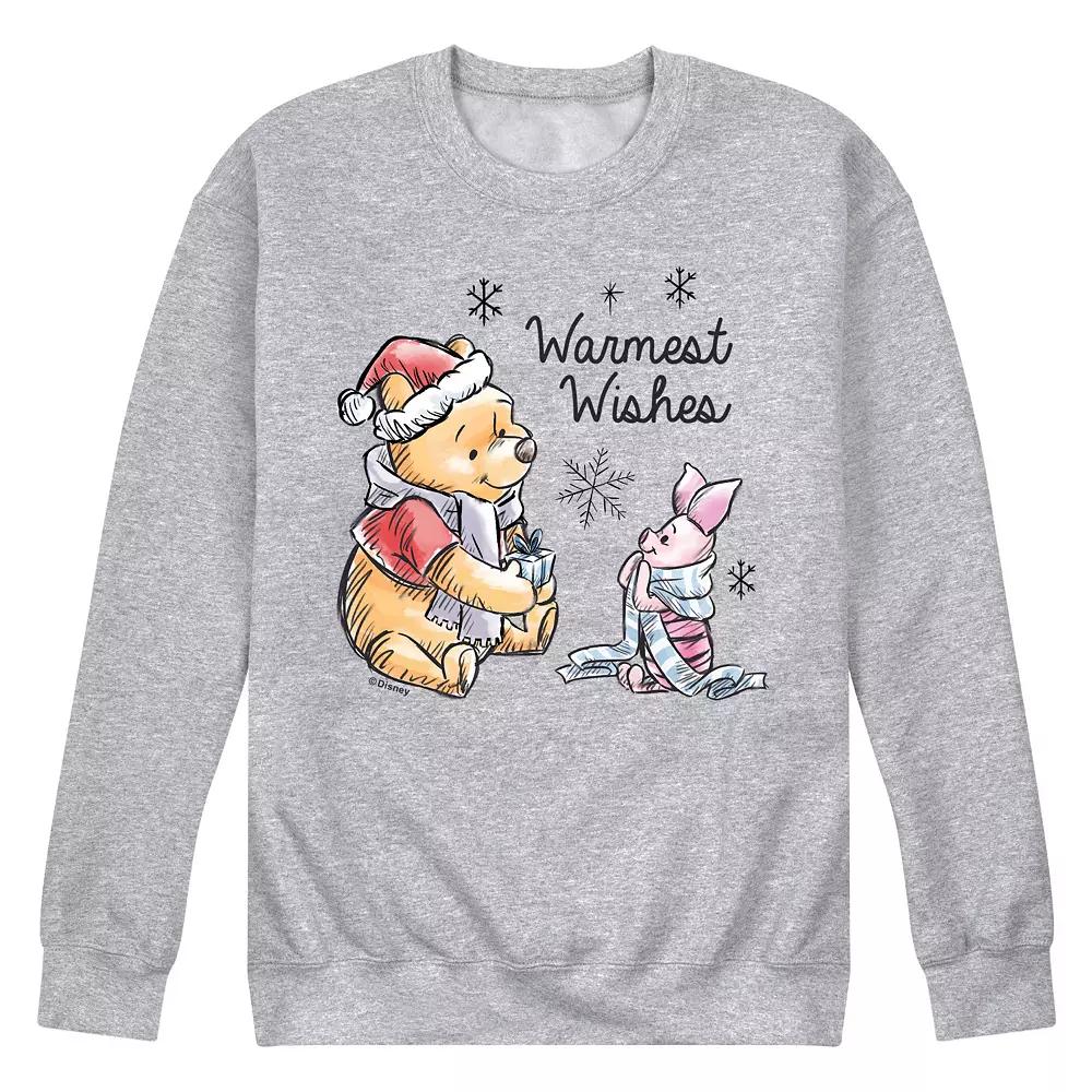 Disney's Winnie The Pooh Men's Warmest Wishes Fleece Sweatshirt,  Product Image