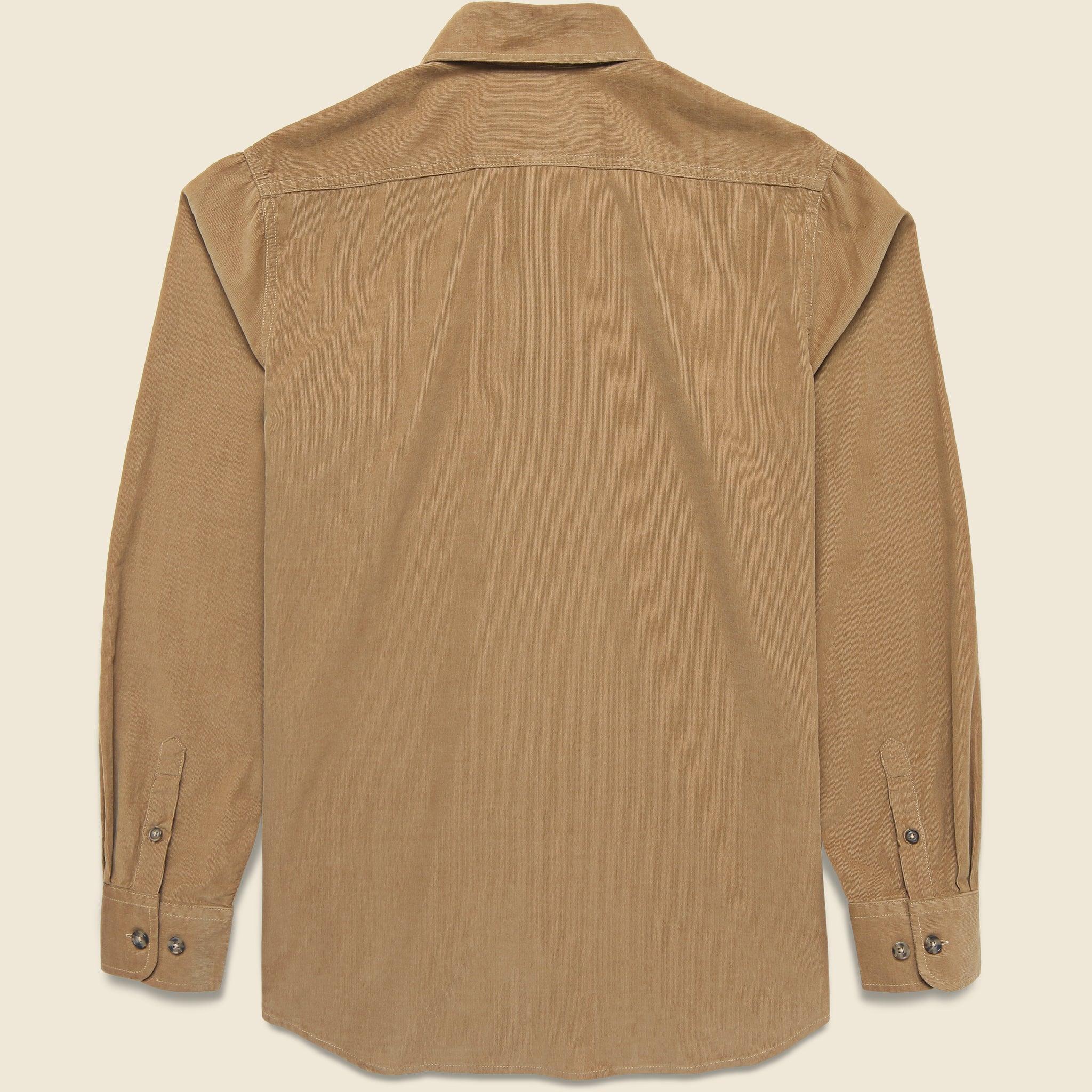 Pinwale Corduroy Shirt - Khaki Product Image